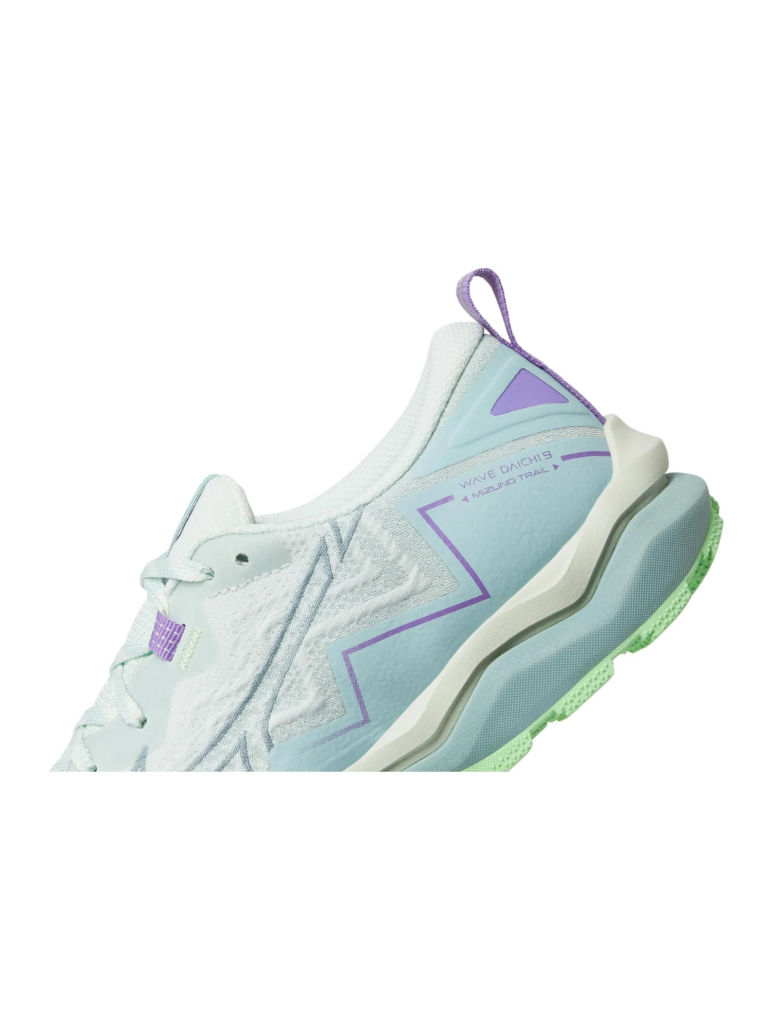 Кроссовки Mizuno Wave Daichi 9, цвет Hint Of Mint/Citadel — изображение 6 из 7
