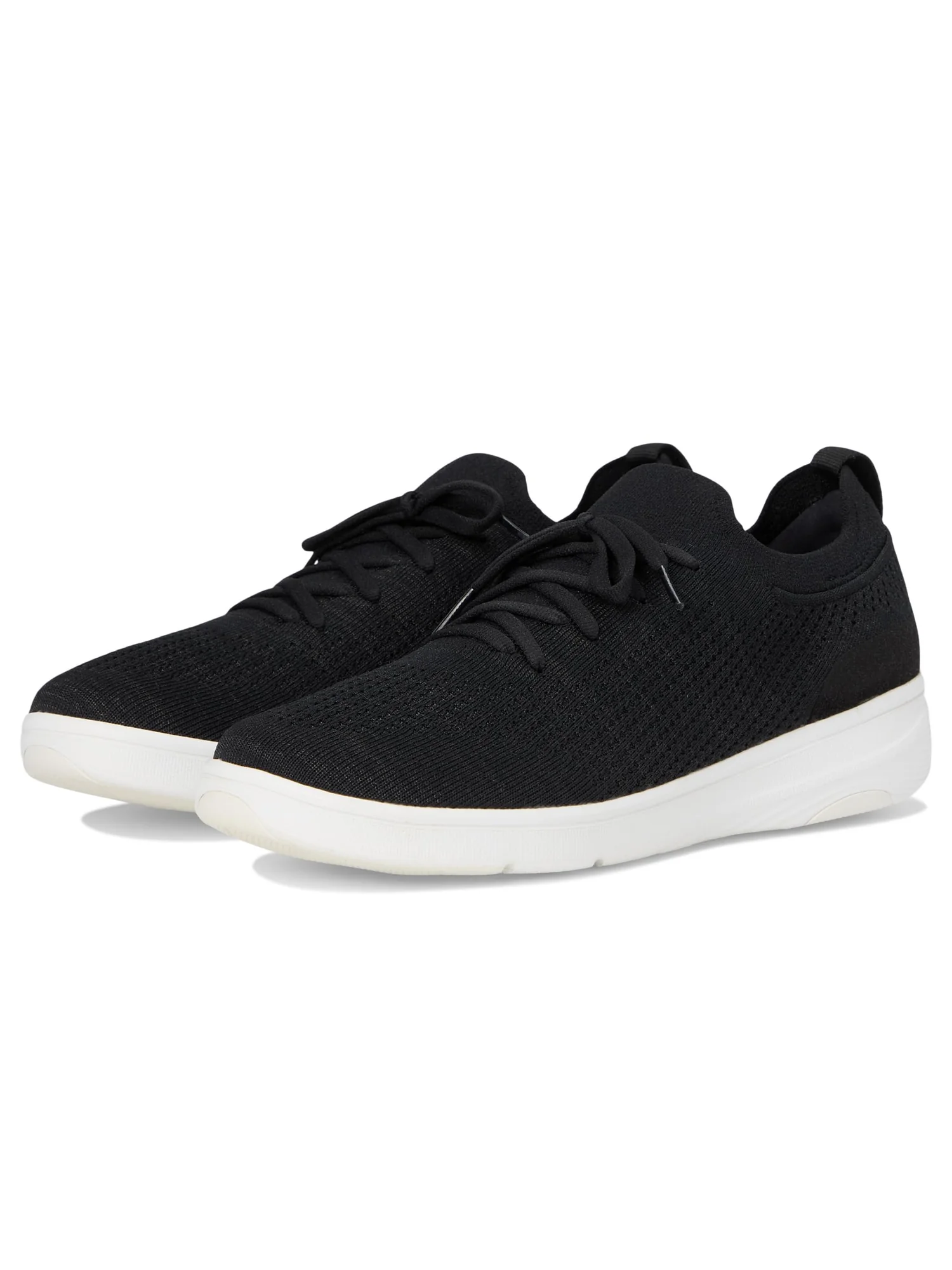 Кроссовки FitFlop Super-Q Knit Slip-On Laced Sneakers — черный