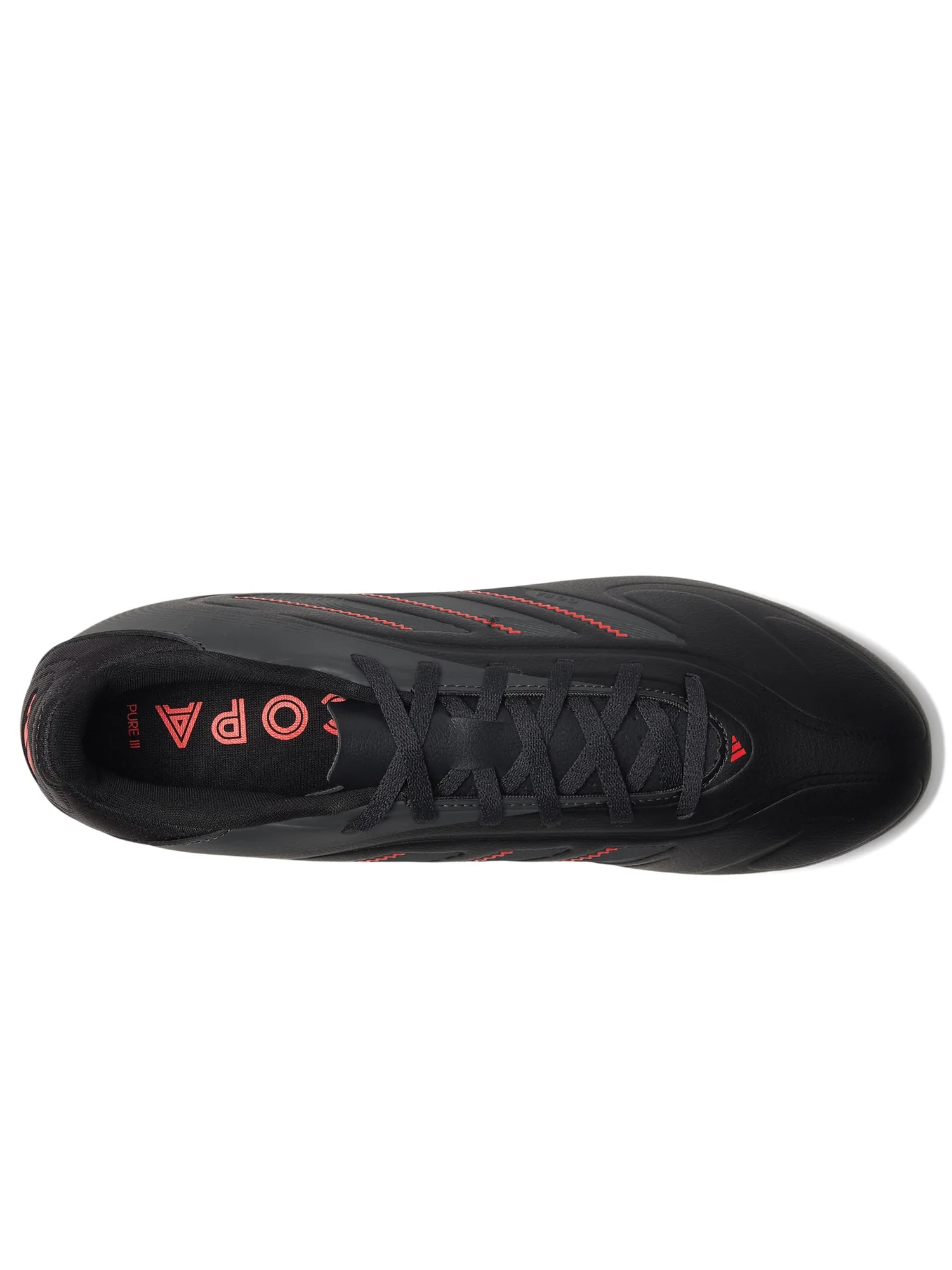 Кроссовки Unisex adidas Copa Pure 3 Club Firm Ground/Multi Ground Soccer Cleats — изображение 2 из 7, черный//красный