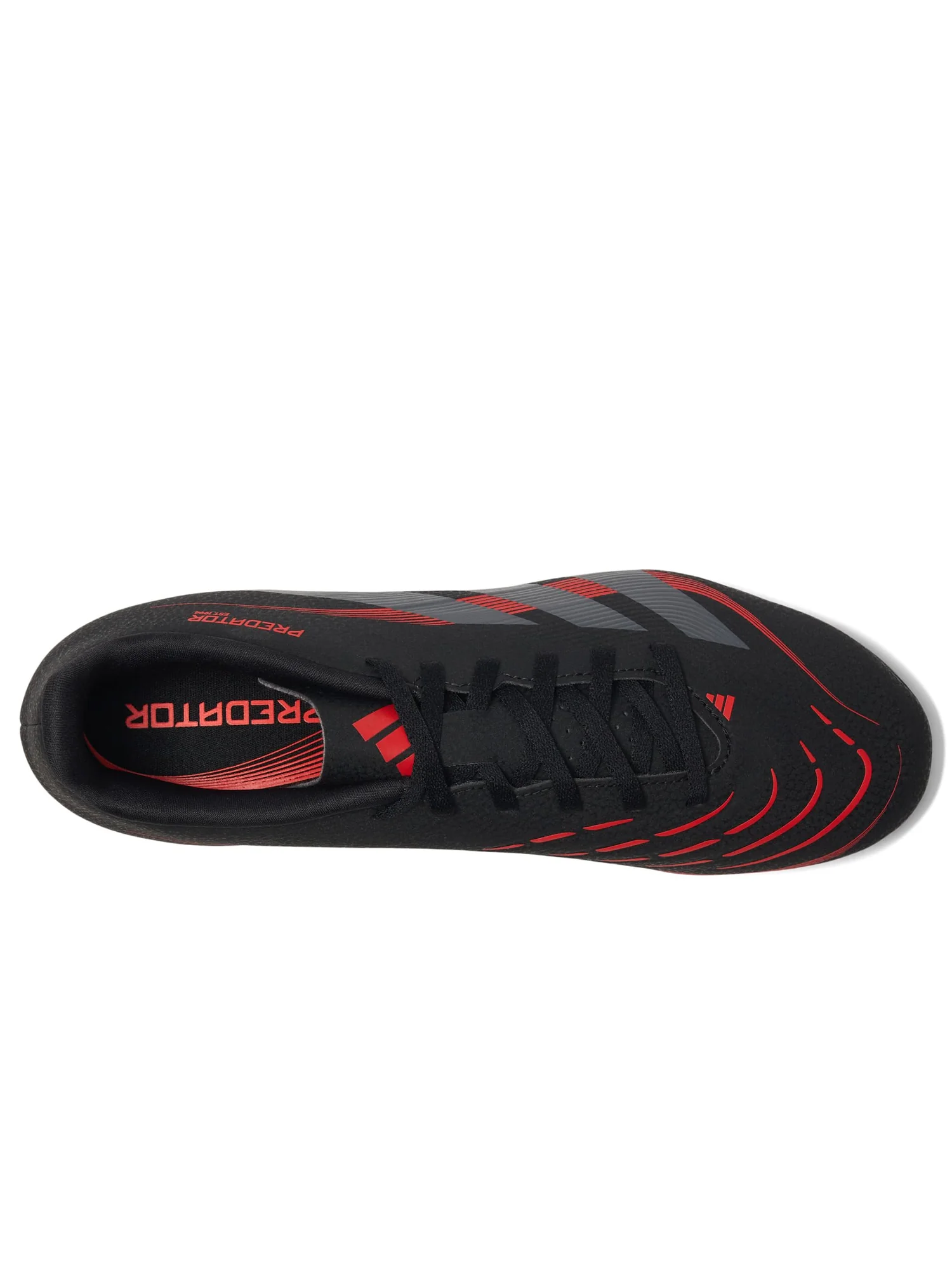 Кроссовки Unisex adidas Predator Club Firm Ground/Multi Ground Soccer Cleats — изображение 2 из 7, черный/серый/красный