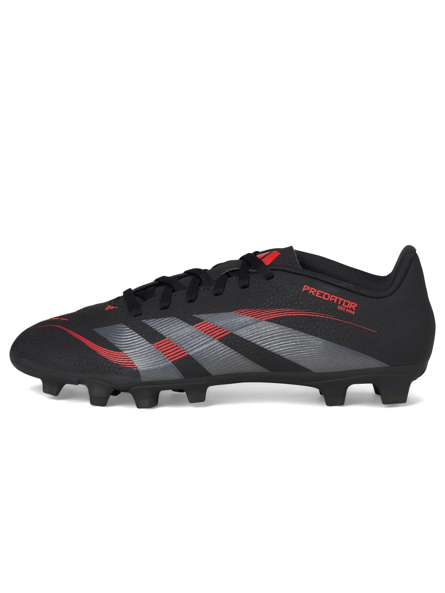 Кроссовки Unisex adidas Predator Club Firm Ground/Multi Ground Soccer Cleats — изображение 4 из 7, черный/серый/красный