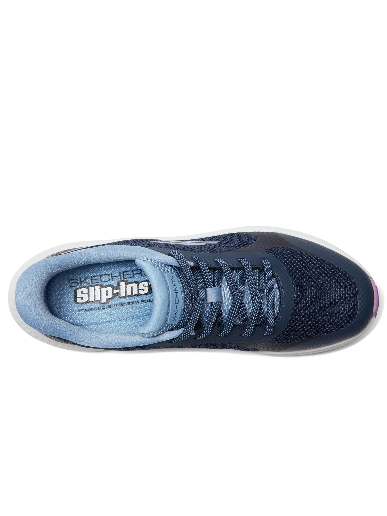 Кроссовки SKECHERS Go Run Consistent 2.0 Captiva Hands Free Slip-Ins — изображение 2 из 7, темно-синий