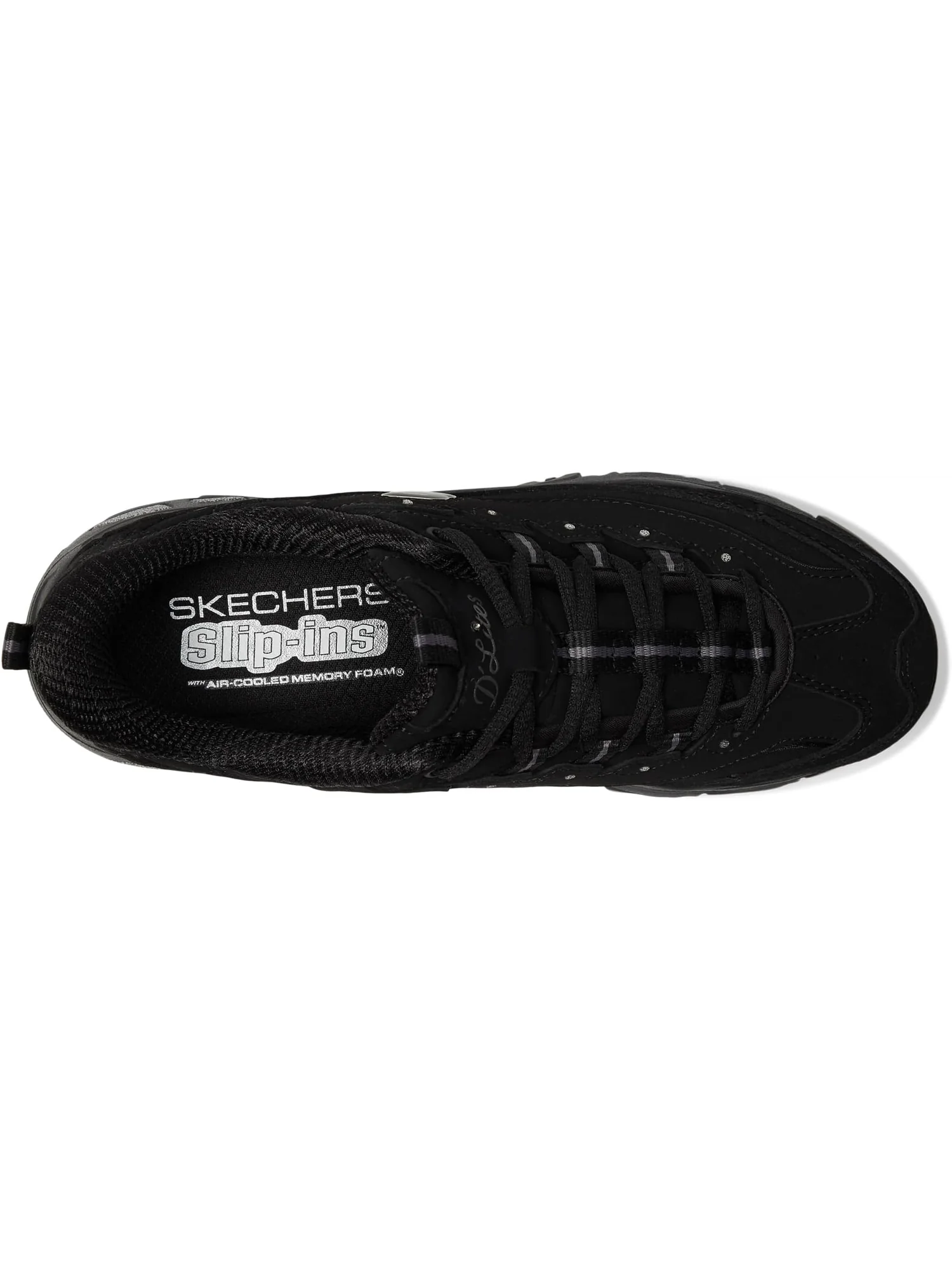 Кроссовки SKECHERS D'Lites Hands Free Slip-INS — изображение 2 из 7, черный