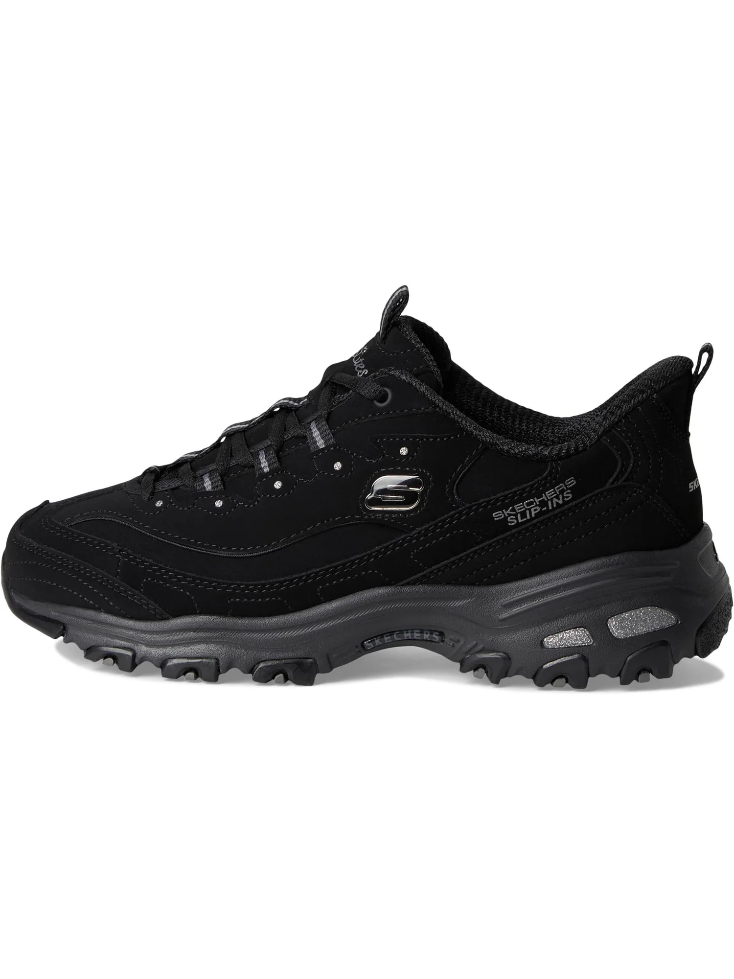 Кроссовки SKECHERS D'Lites Hands Free Slip-INS — изображение 4 из 7, черный