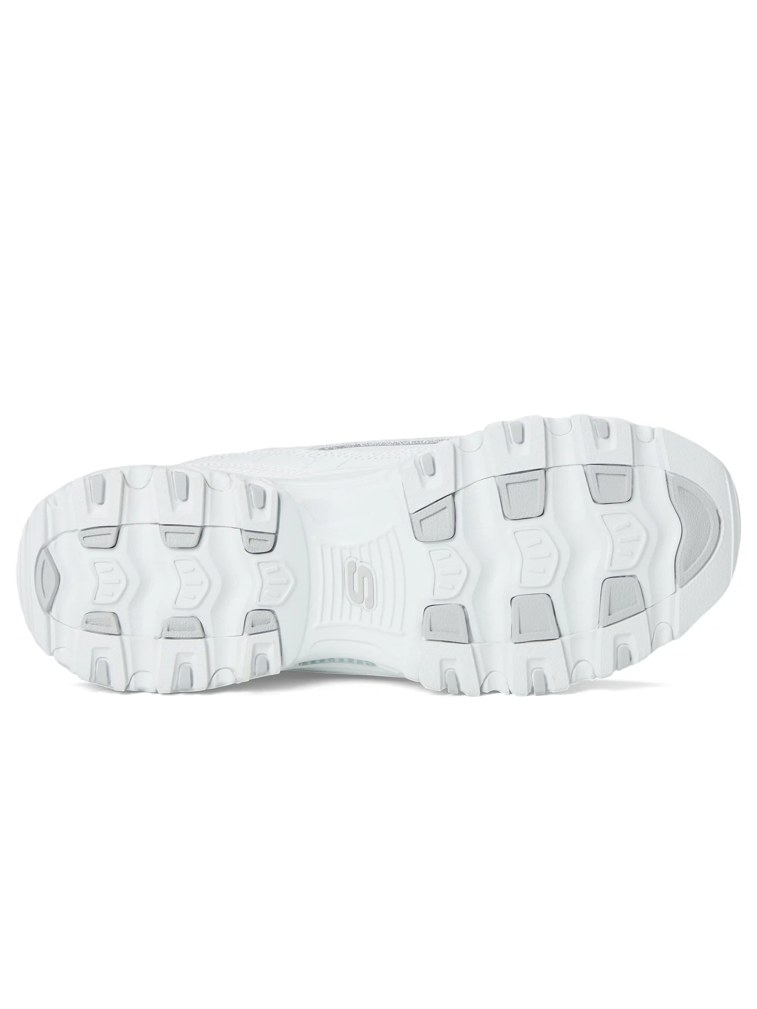 Кроссовки SKECHERS D'Lites Hands Free Slip-INS — изображение 3 из 7, белый серебристый