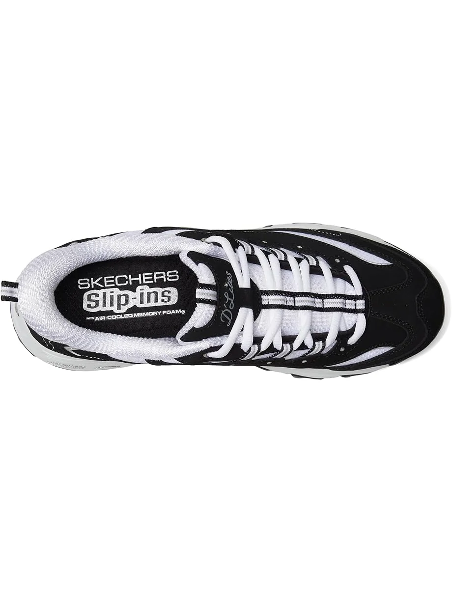 Кроссовки SKECHERS D'Lites Hands Free Slip-INS — изображение 2 из 7, белый