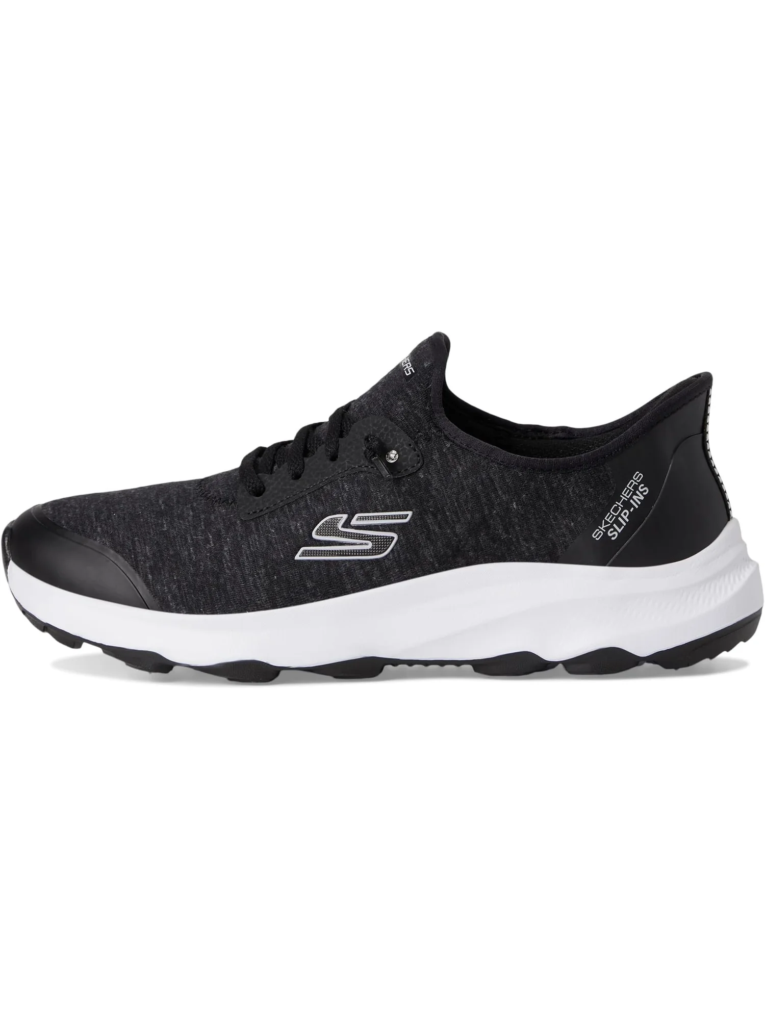 Кроссовки SKECHERS Women's Ridge Oak Hands Free Slip-Ins — изображение 4 из 7, черный/белый