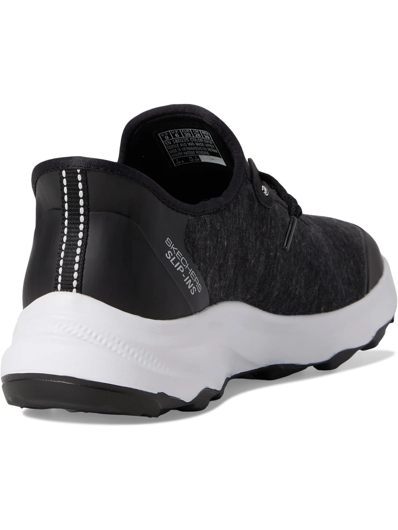 Кроссовки SKECHERS Women's Ridge Oak Hands Free Slip-Ins — изображение 5 из 7, черный/белый