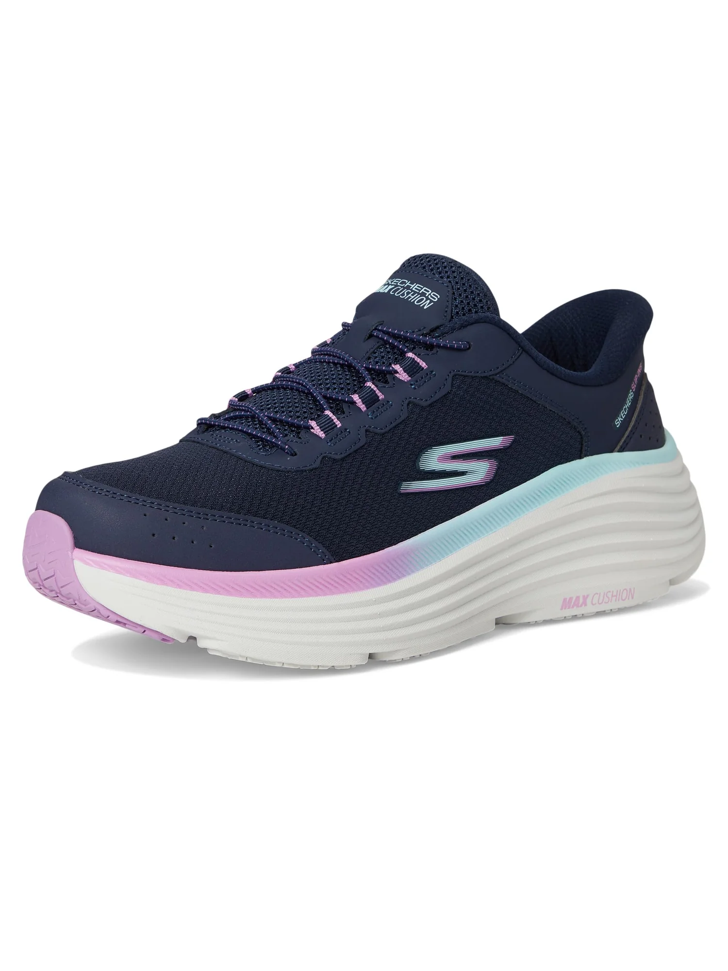 Кроссовки SKECHERS Max Cushioning Endeavour Cardova Hands Free Slip-Ins — изображение 7 из 7, темно-синий/фиолетовый