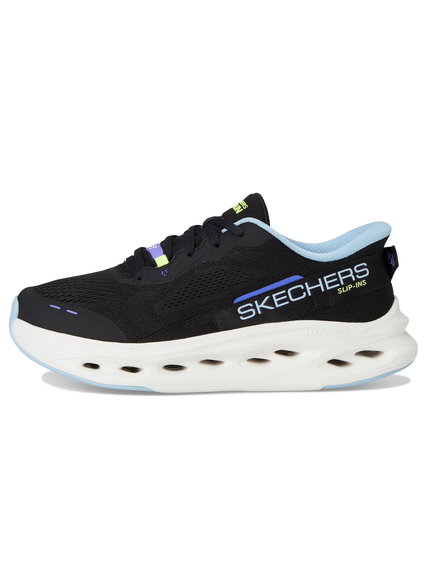 Кроссовки SKECHERS Max Cushioning Glide Step Caledonia Hands Free Slip-Ins — изображение 4 из 7, черный/синий