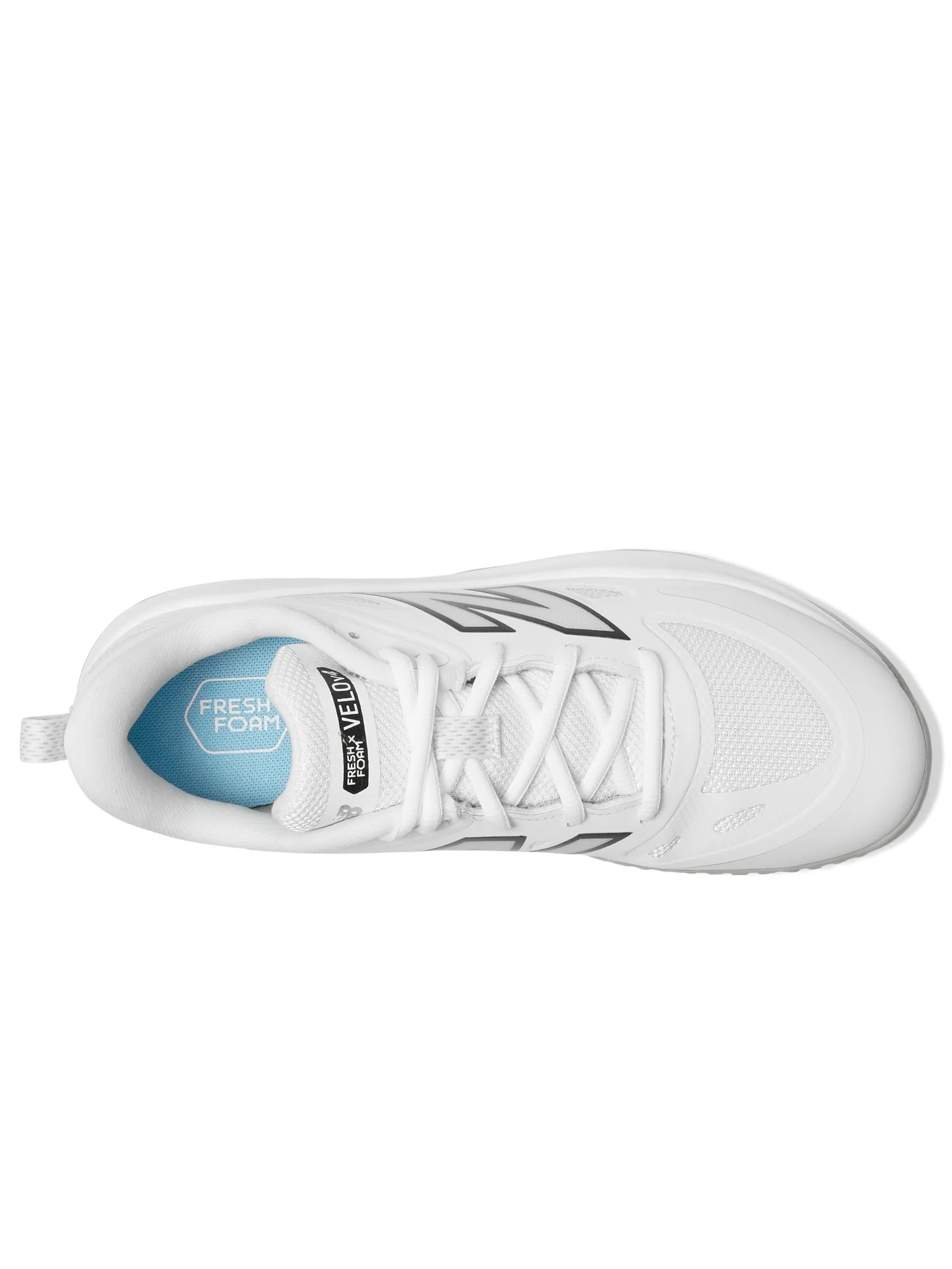 Кроссовки New Balance Fresh Foam Velov4 Turf-Trainer Softball Cleats — изображение 2 из 7, белый/черный