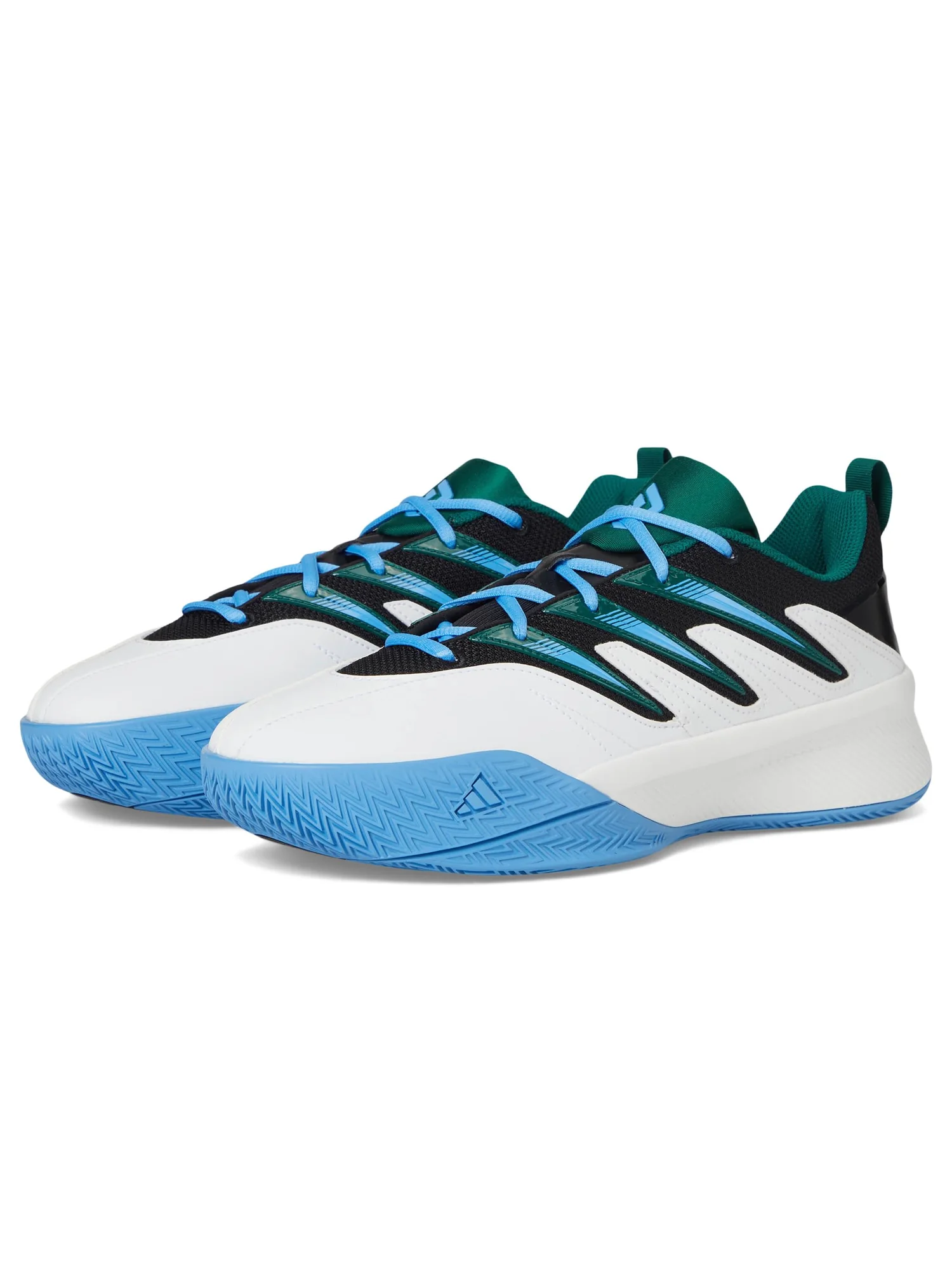 Кроссовки Unisex adidas Dame Certified 3 — изображение 1 из 7, белый/зеленый/синий