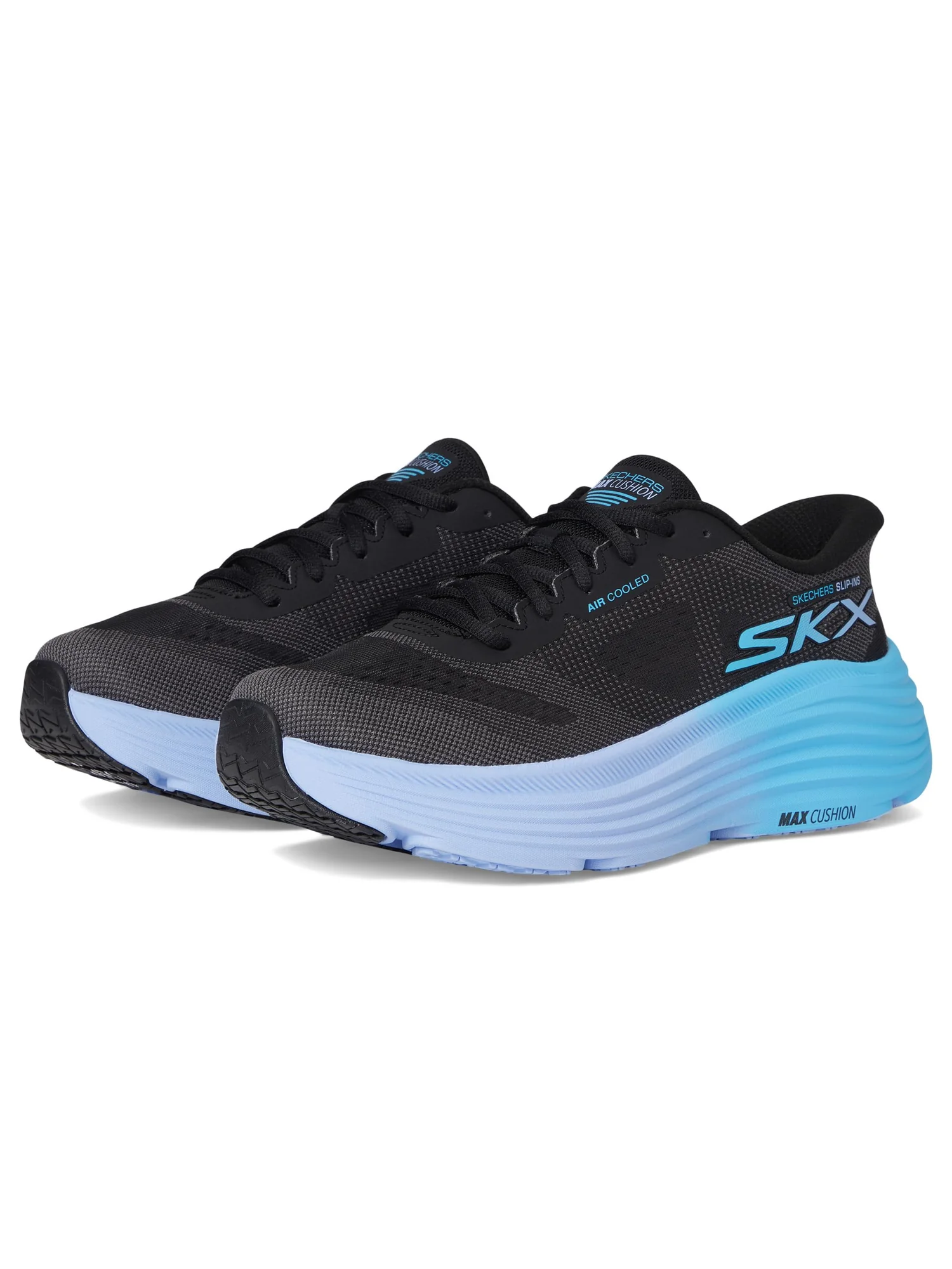 Кроссовки SKECHERS Max Cushioning Endeavour Hallandale Hands Free Slip-Ins — изображение 1 из 7, черный/синий