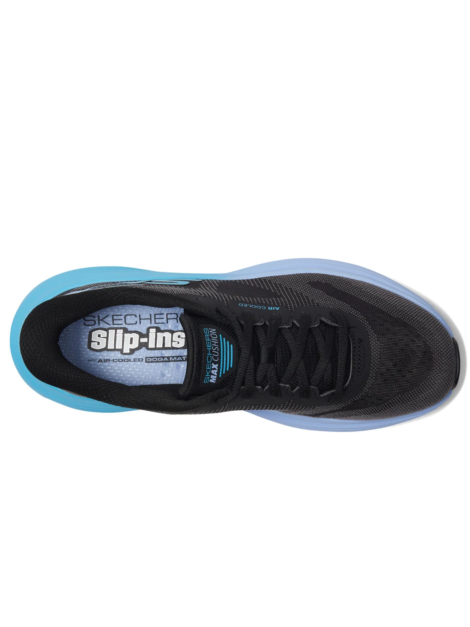 Кроссовки SKECHERS Max Cushioning Endeavour Hallandale Hands Free Slip-Ins — изображение 2 из 7, черный/синий
