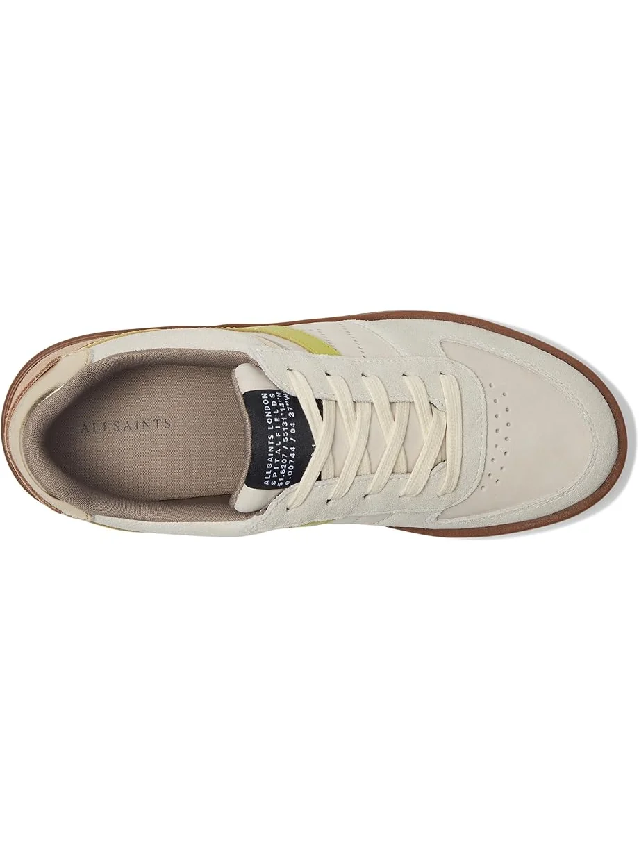 Кроссовки AllSaints Vix Suede Sneaker — изображение 2 из 7, белый/коричневый/зеленый
