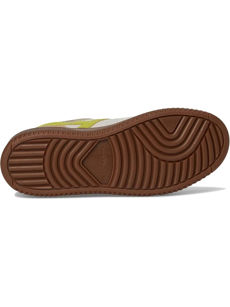 Кроссовки AllSaints Vix Suede Sneaker — изображение 3 из 7, белый/коричневый/зеленый