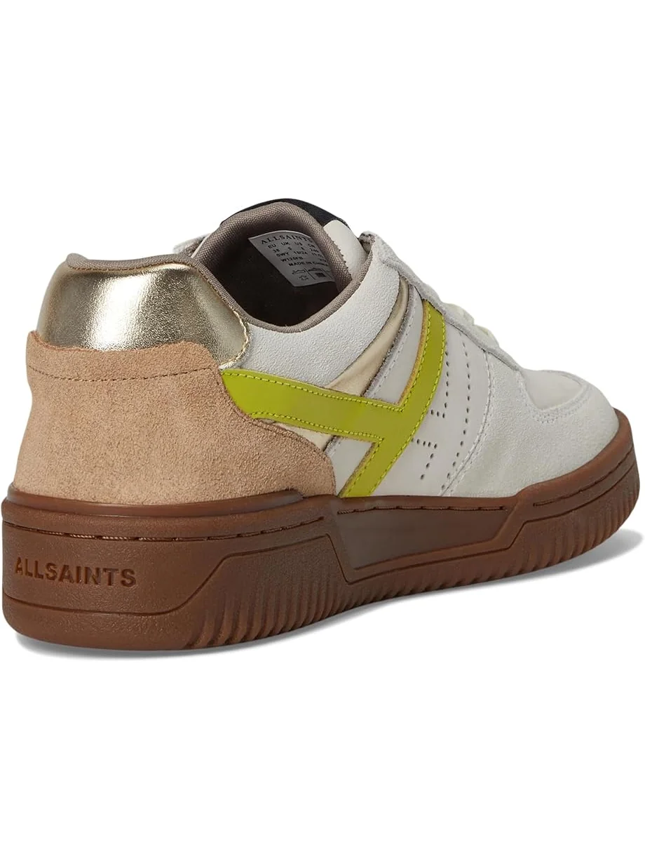 Кроссовки AllSaints Vix Suede Sneaker — изображение 5 из 7, белый/коричневый/зеленый