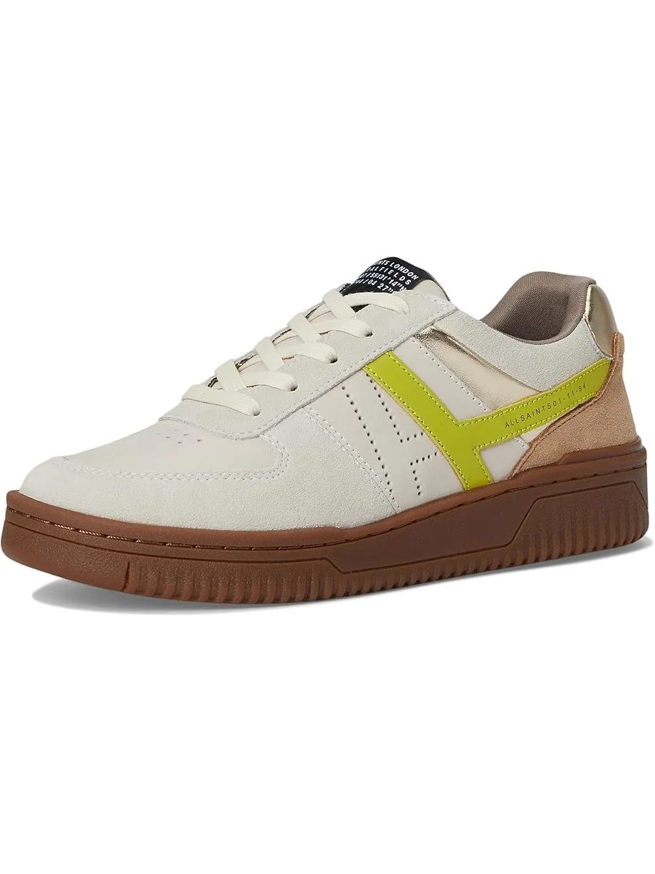 Кроссовки AllSaints Vix Suede Sneaker — изображение 7 из 7, белый/коричневый/зеленый