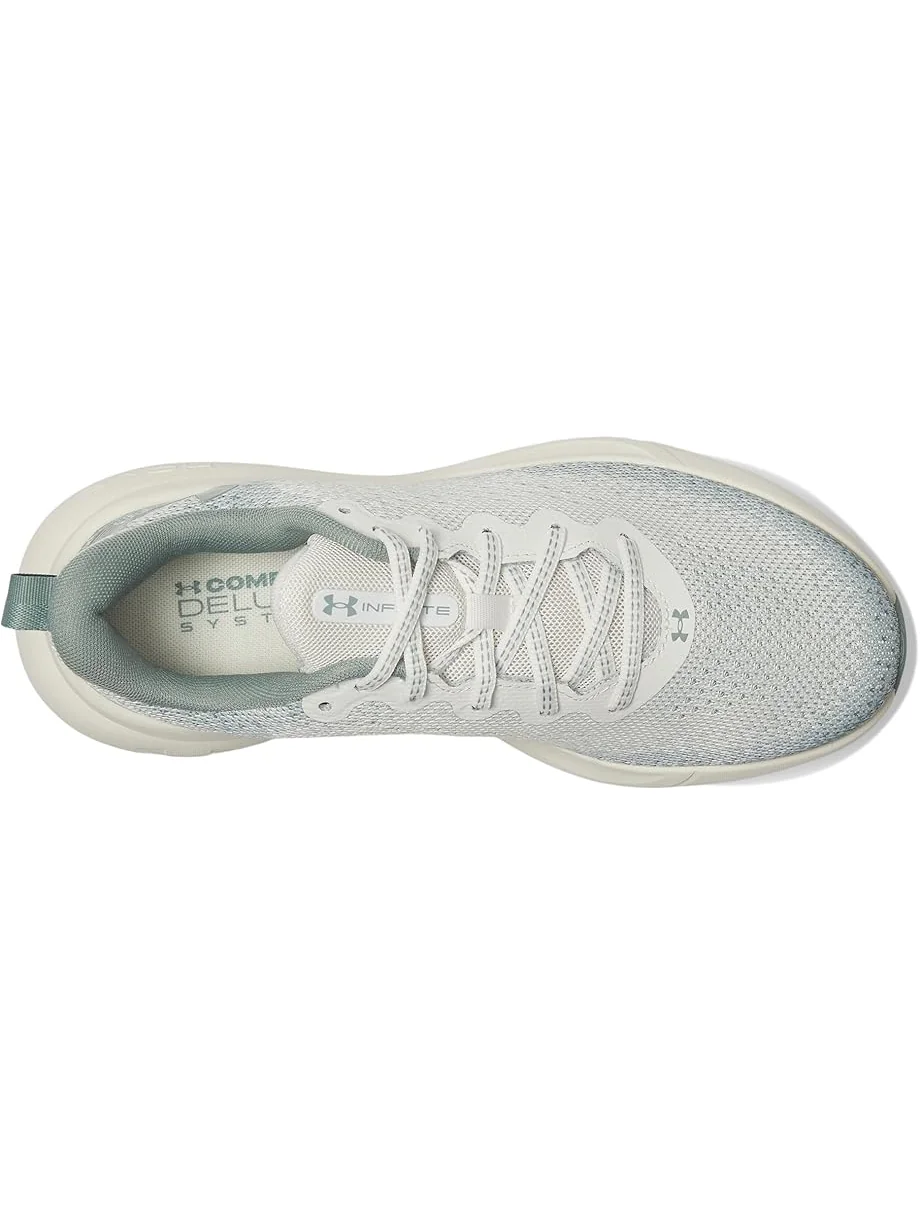 Женские кроссовки Under Armour Infinite — изображение 2 из 7, белый/зеленый/металлик