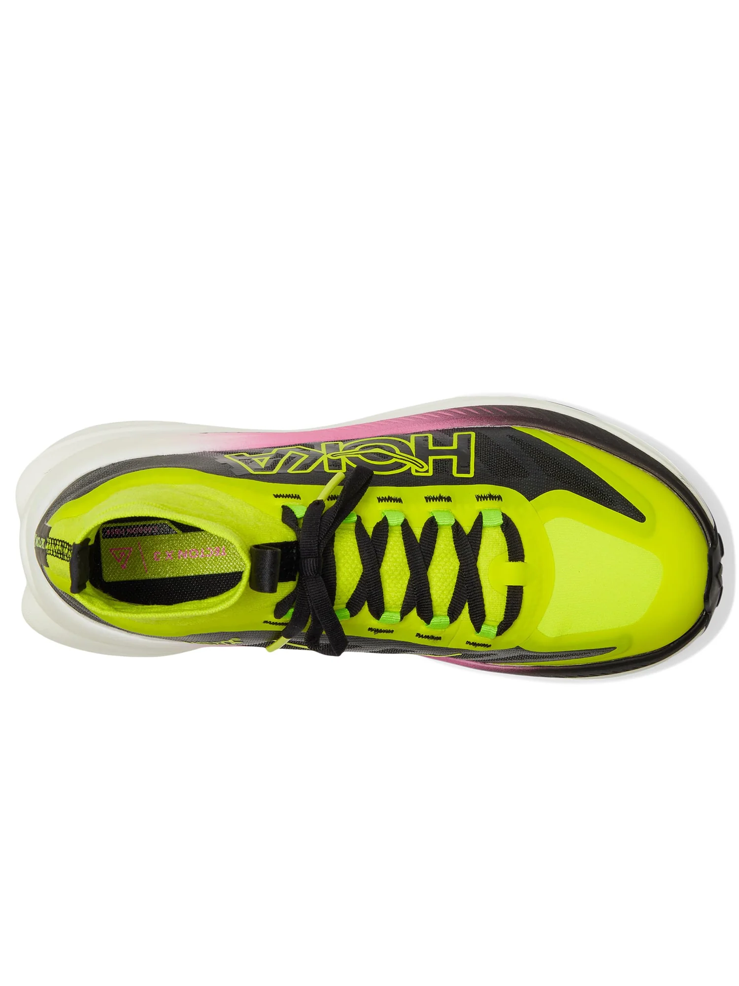 Кроссовки Hoka Tecton X 3 — изображение 2 из 7, неоновый/черный