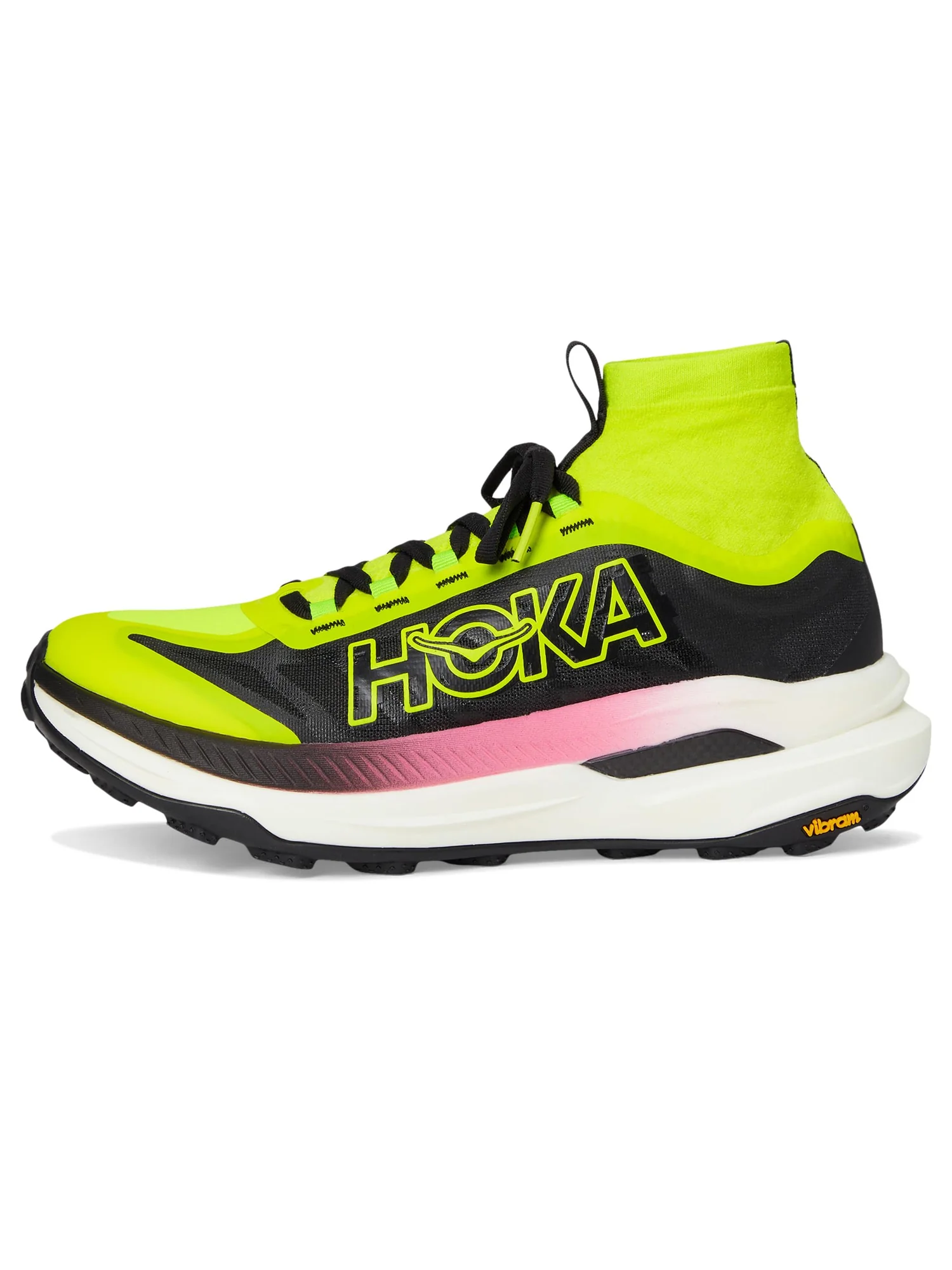 Кроссовки Hoka Tecton X 3 — изображение 4 из 7, неоновый/черный