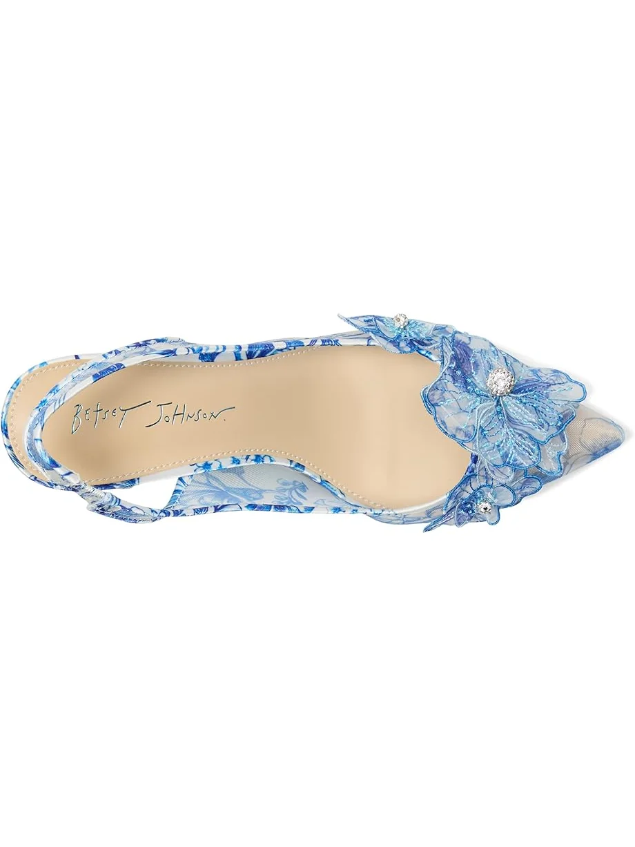 Женские туфли на каблуке Blue by Betsey Johnson Petra — изображение 2 из 7, белый синий