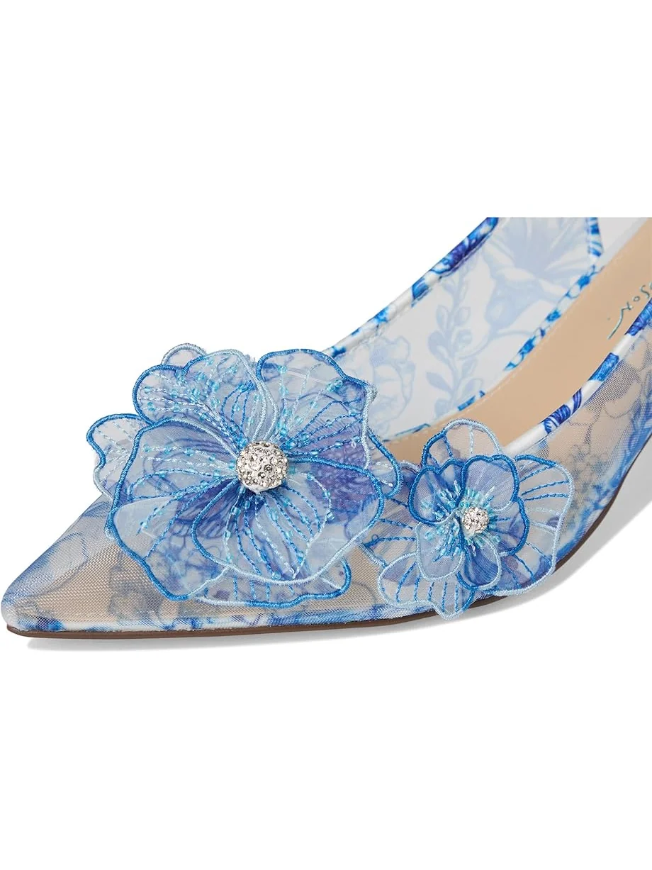 Женские туфли на каблуке Blue by Betsey Johnson Petra — изображение 6 из 7, белый синий