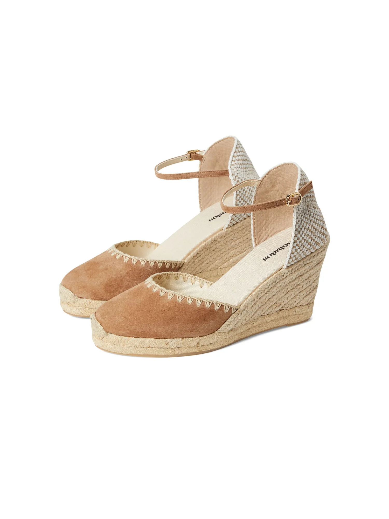 Туфли Soludos Marseille Wedge Espadrille — коричневый