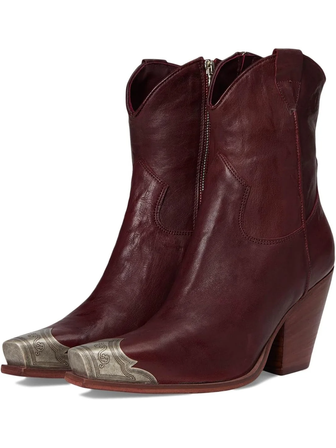 Ботинки Free People Brayden Western Boot — изображение 1 из 7, кабернет