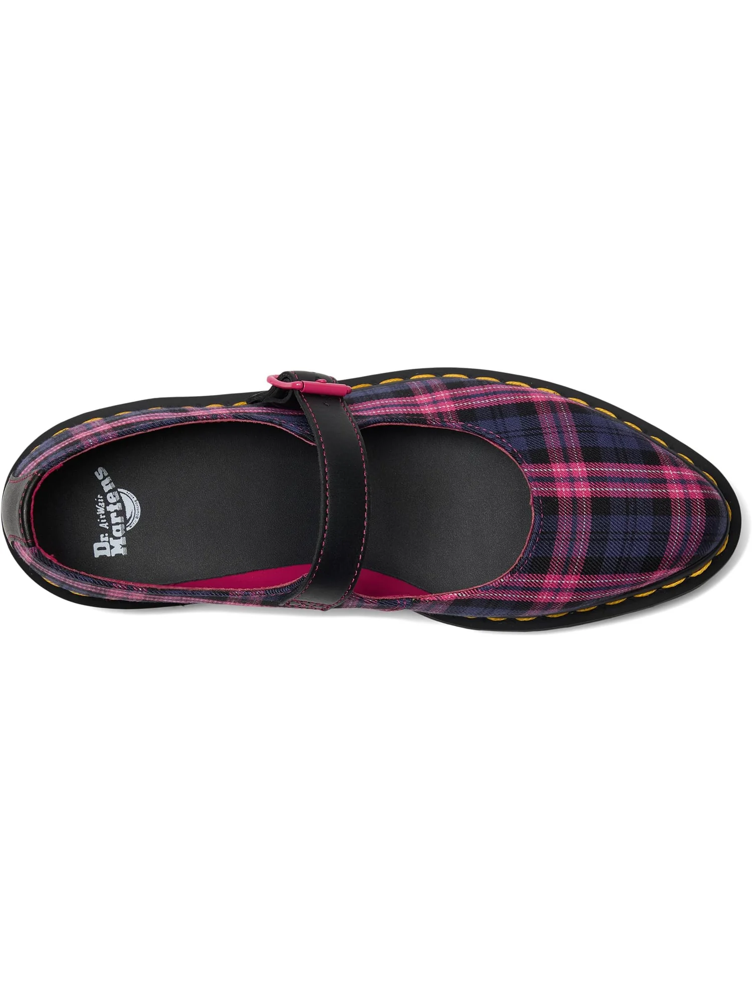 Балетки Dr. Martens Elphie Mary Jane — изображение 2 из 7, черный/розовый мульти