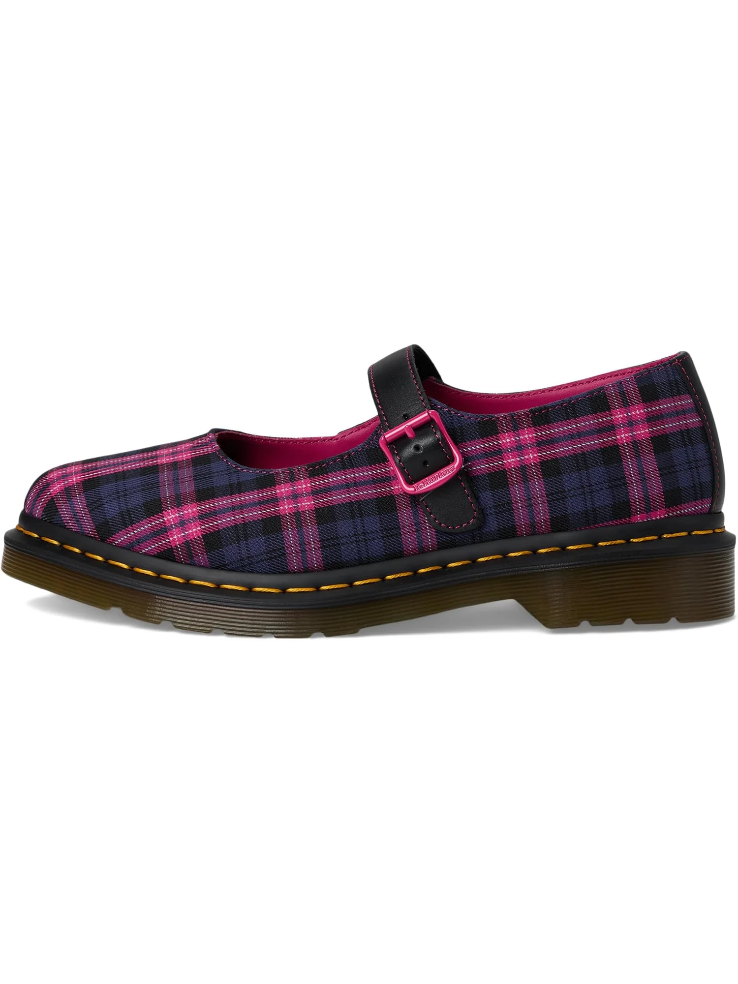 Балетки Dr. Martens Elphie Mary Jane — изображение 4 из 7, черный/розовый мульти