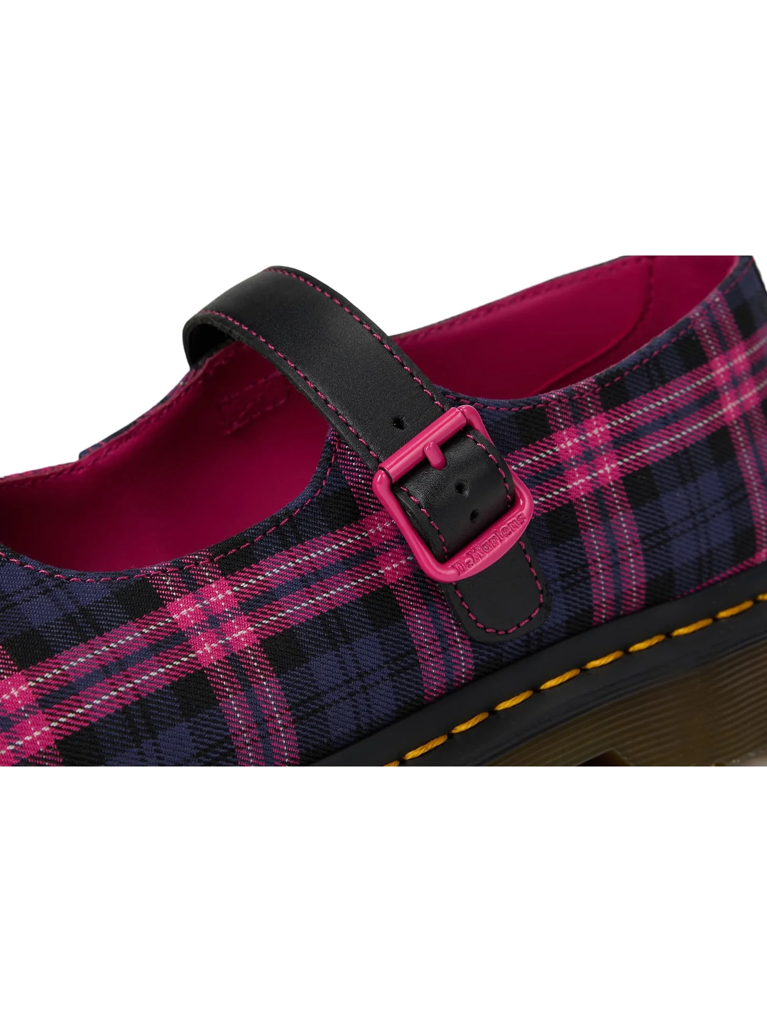 Балетки Dr. Martens Elphie Mary Jane — изображение 6 из 7, черный/розовый мульти