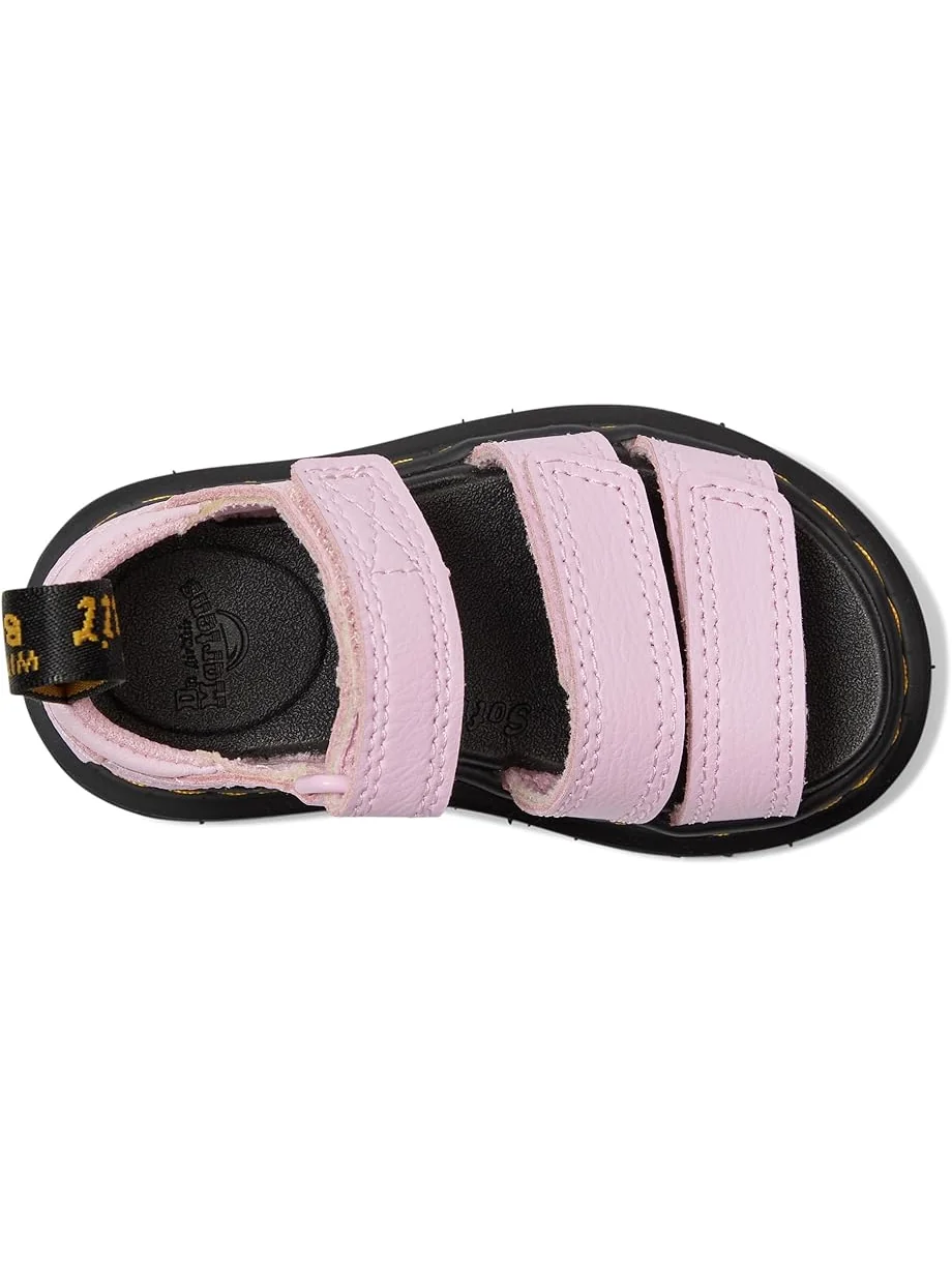 Детские сандалии Dr. Martens Kid's Collection Klaire (Toddler/Little Kid/Big Kid) — изображение 2 из 7, бледный розовый