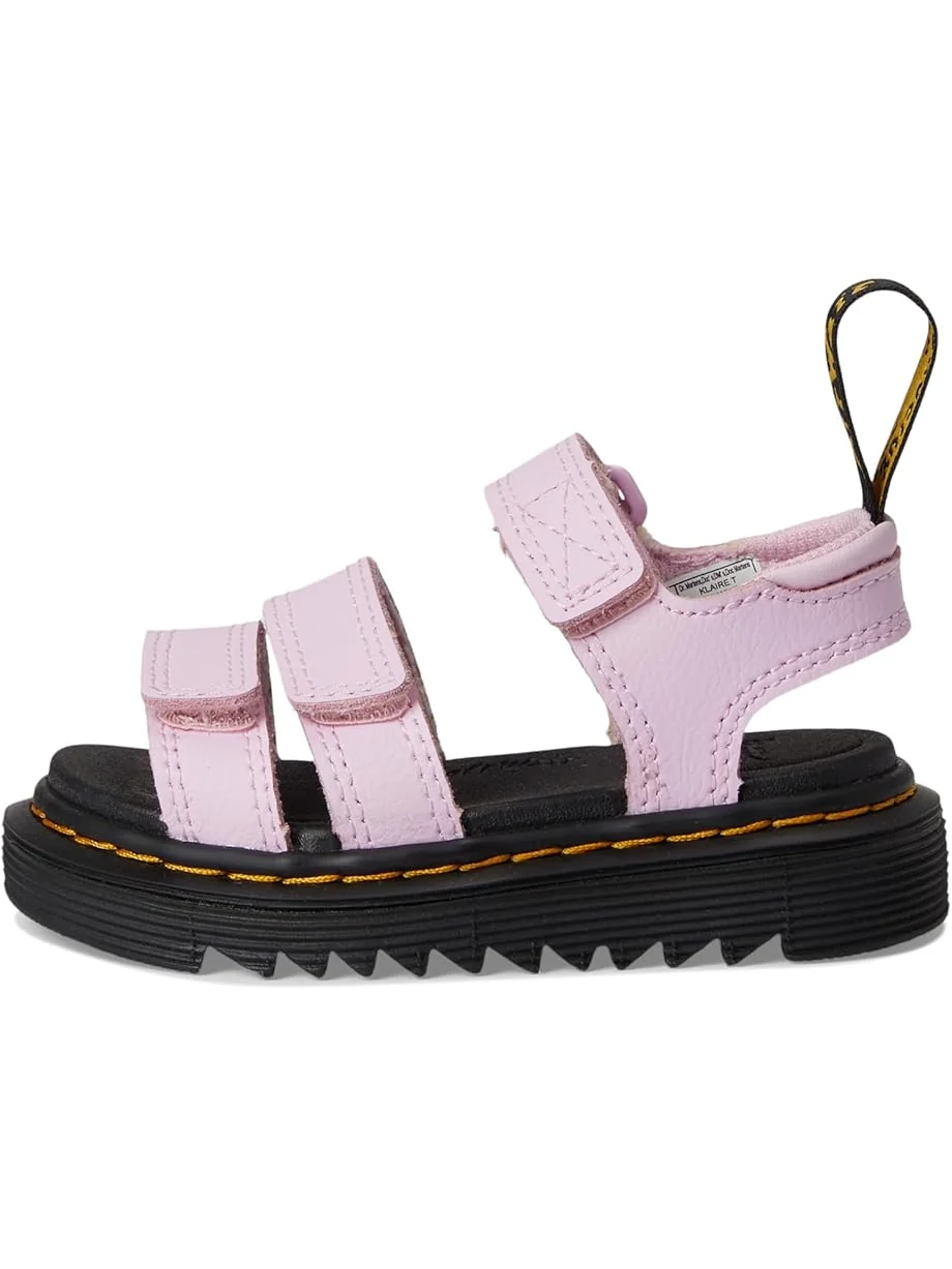 Детские сандалии Dr. Martens Kid's Collection Klaire (Toddler/Little Kid/Big Kid) — изображение 4 из 7, бледный розовый