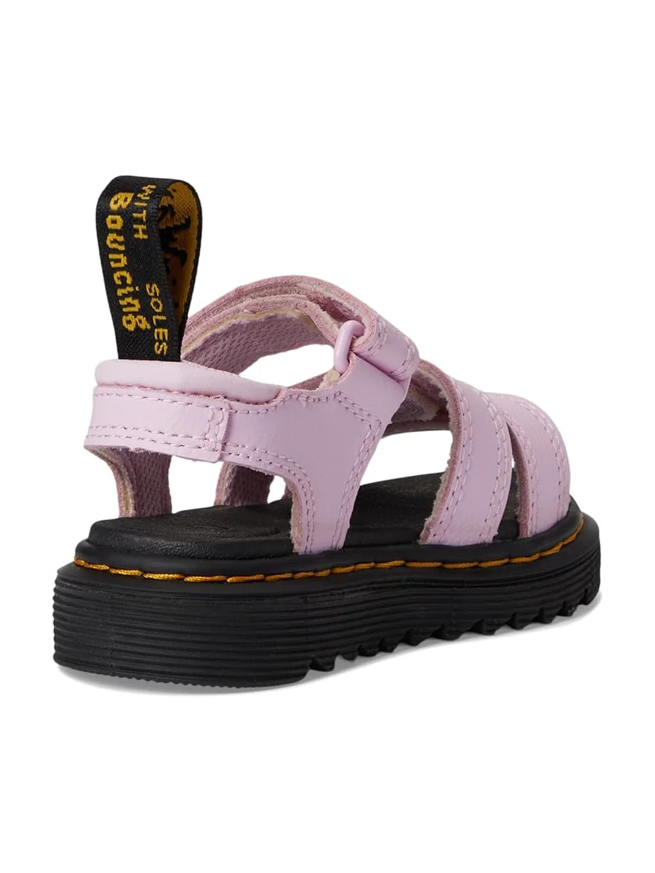 Детские сандалии Dr. Martens Kid's Collection Klaire (Toddler/Little Kid/Big Kid) — изображение 5 из 7, бледный розовый