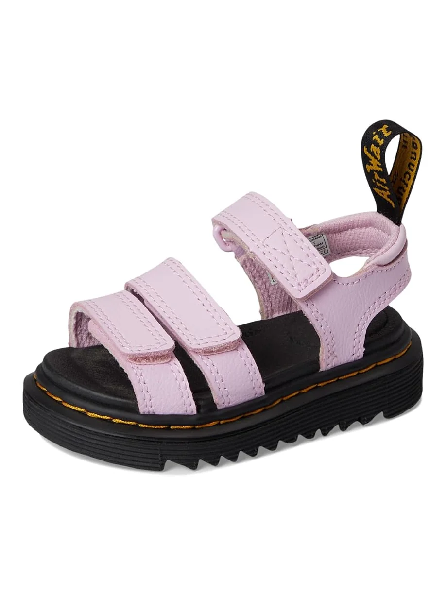 Детские сандалии Dr. Martens Kid's Collection Klaire (Toddler/Little Kid/Big Kid) — изображение 7 из 7, бледный розовый