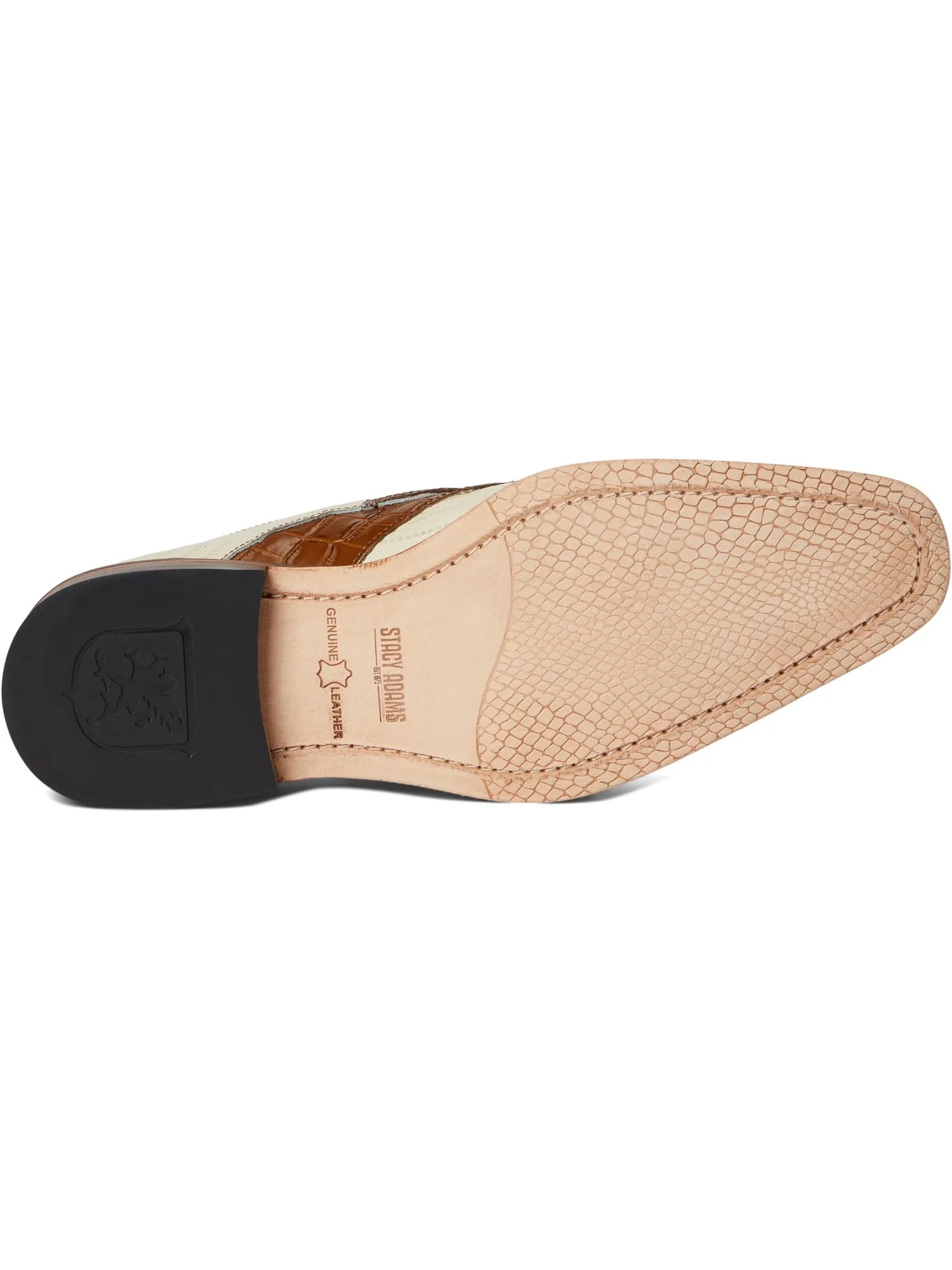 Оксфорды Stacy Adams Tristano Bike Toe Lace-Up — изображение 3 из 7, бежевый мульти