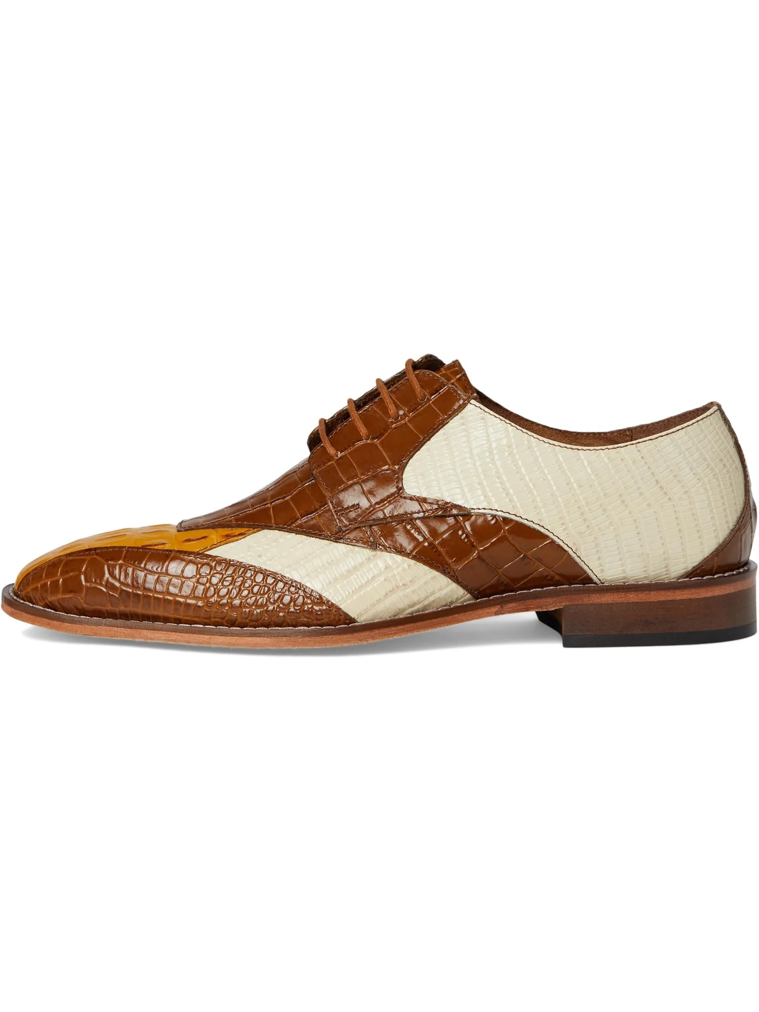 Оксфорды Stacy Adams Tristano Bike Toe Lace-Up — изображение 4 из 7, бежевый мульти