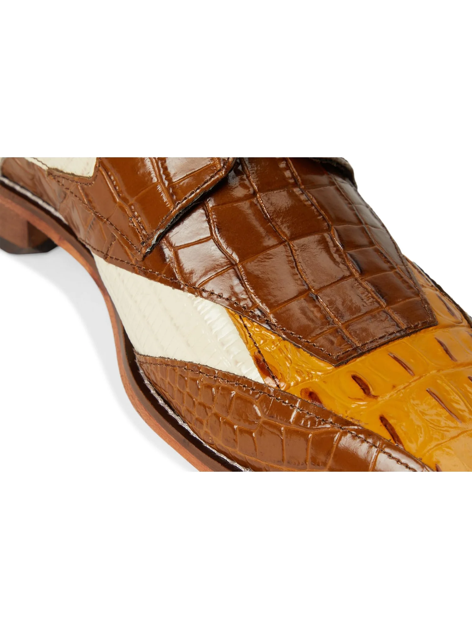 Оксфорды Stacy Adams Tristano Bike Toe Lace-Up — изображение 6 из 7, бежевый мульти
