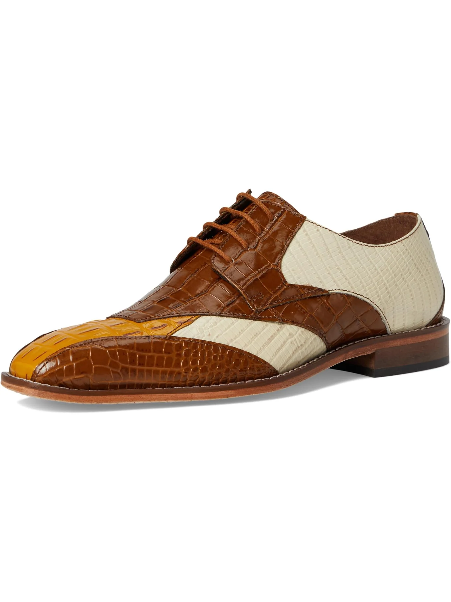 Оксфорды Stacy Adams Tristano Bike Toe Lace-Up — изображение 7 из 7, бежевый мульти