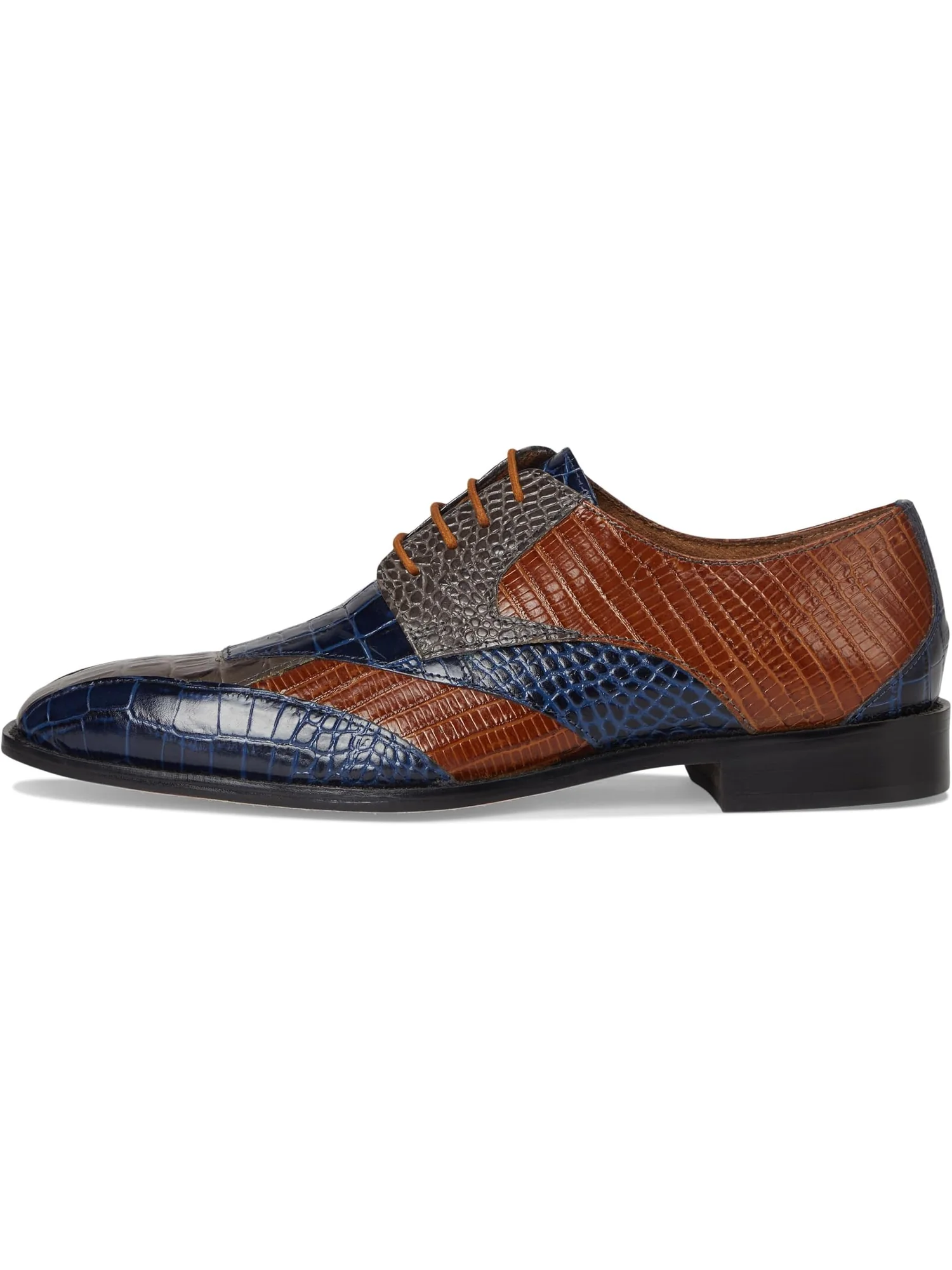 Оксфорды Stacy Adams Men's Tristano Bike Toe Lace-Up — изображение 4 из 7, серый мульти