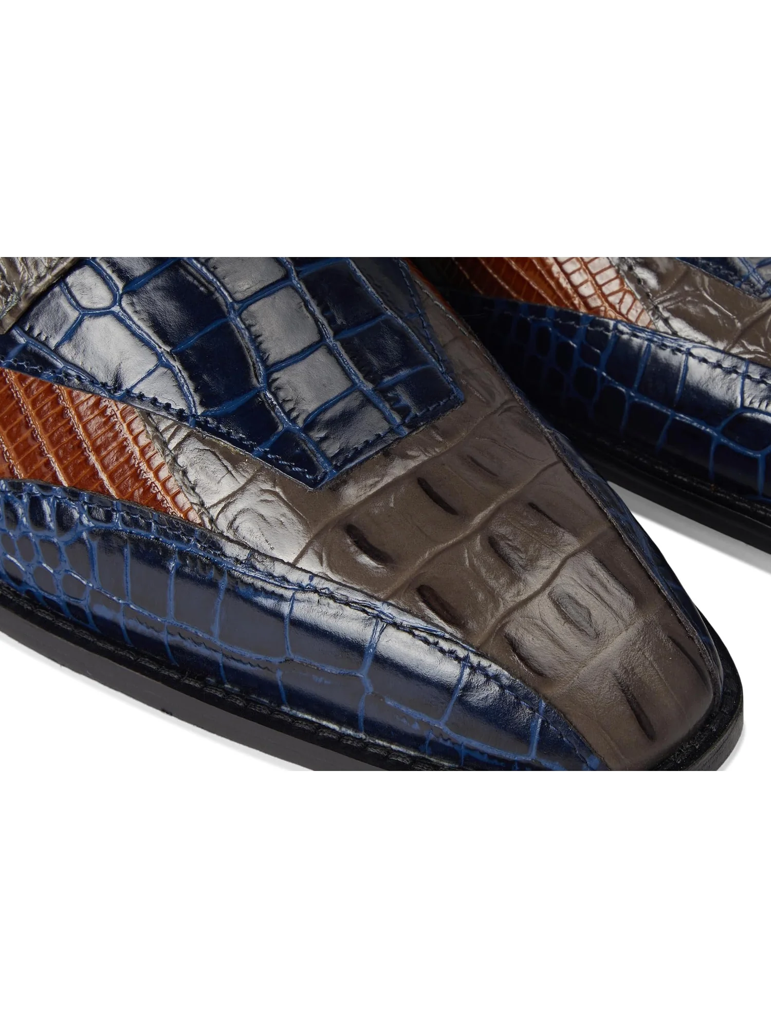 Оксфорды Stacy Adams Men's Tristano Bike Toe Lace-Up — изображение 6 из 7, серый мульти