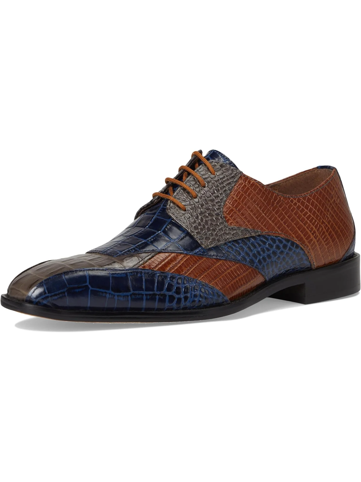 Оксфорды Stacy Adams Men's Tristano Bike Toe Lace-Up — изображение 7 из 7, серый мульти