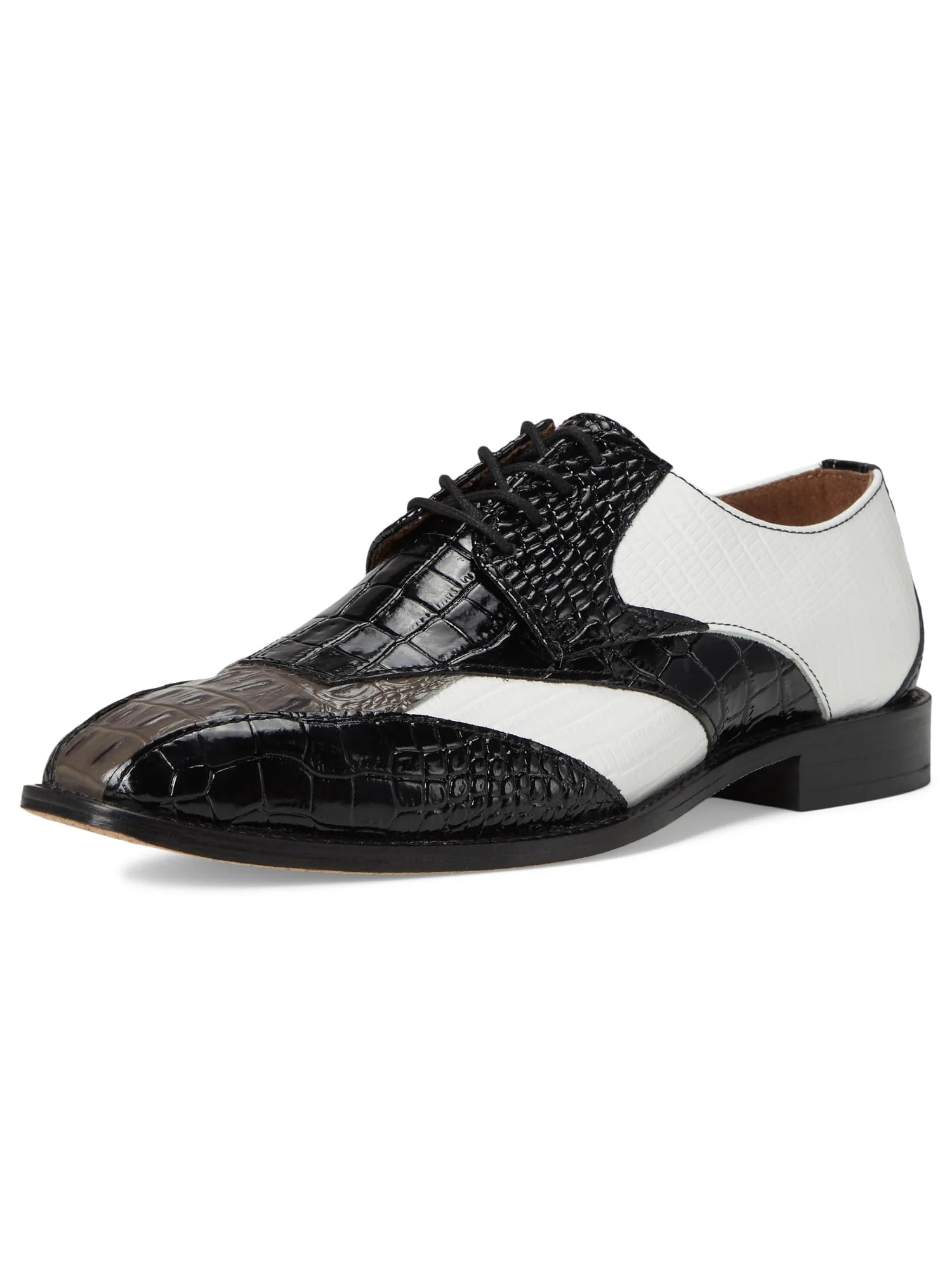 Туфли Stacy Adams Tristano Bike Toe Lace-Up — изображение 7 из 7, черный/серый/белый