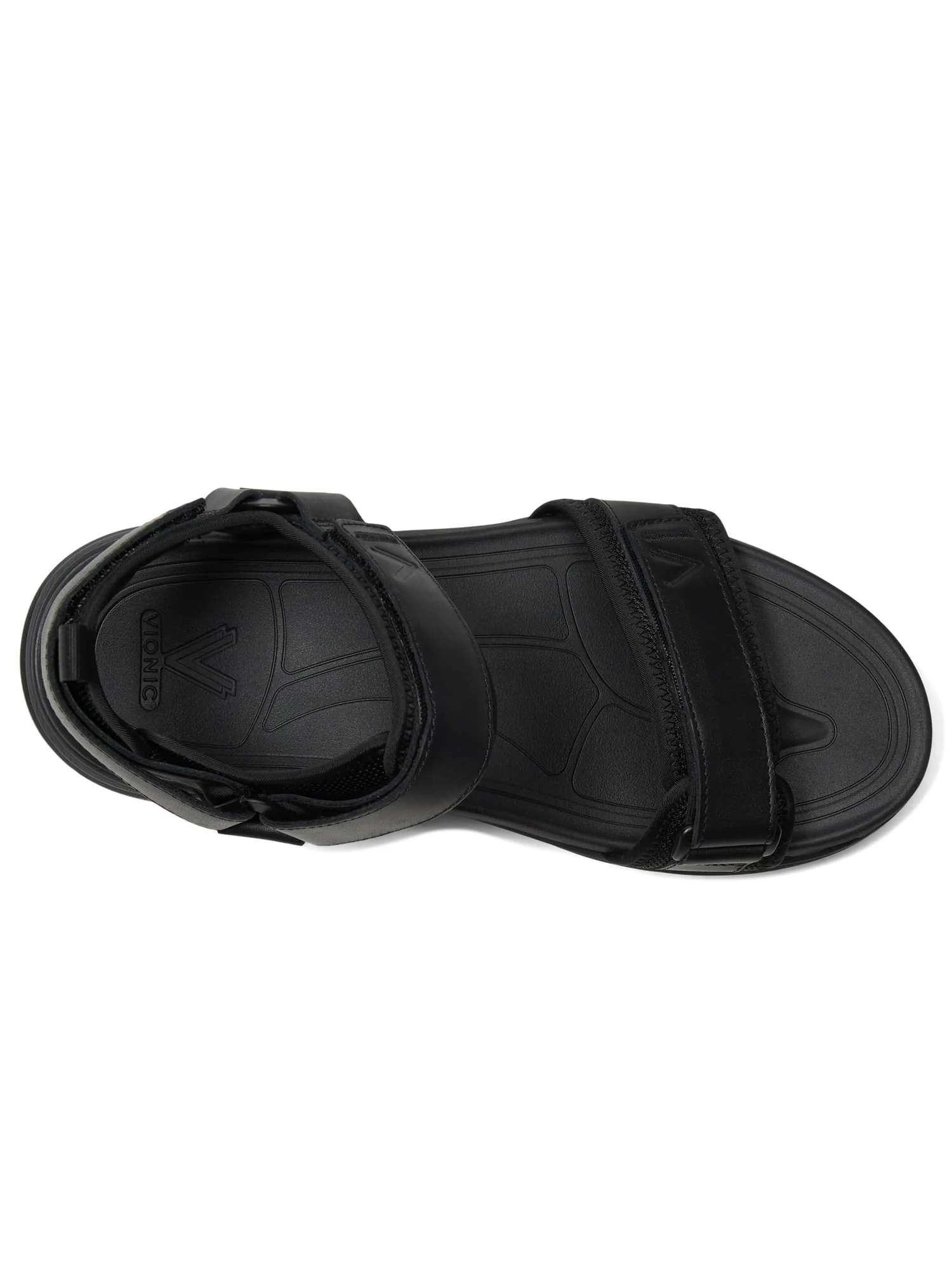 Туфли VIONIC Walk Max Wanderer Walking Sandals — изображение 2 из 7, черный