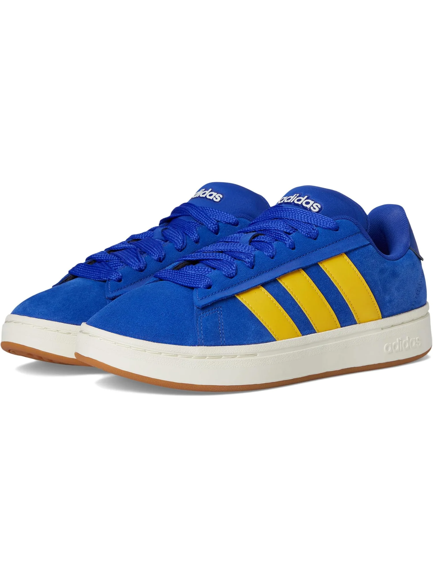 Кроссовки adidas Grand Court Alpha 00s — изображение 1 из 7, синий/желтый/-белый