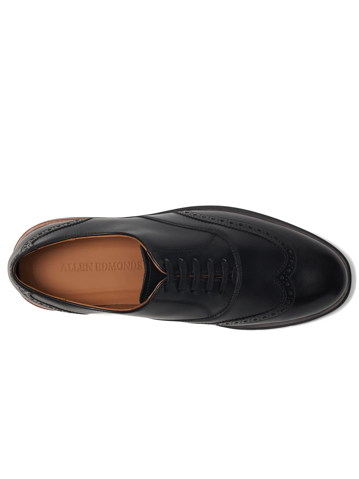 Туфли Allen Edmonds Carson Wing Oxford Shoes — изображение 2 из 7, черный