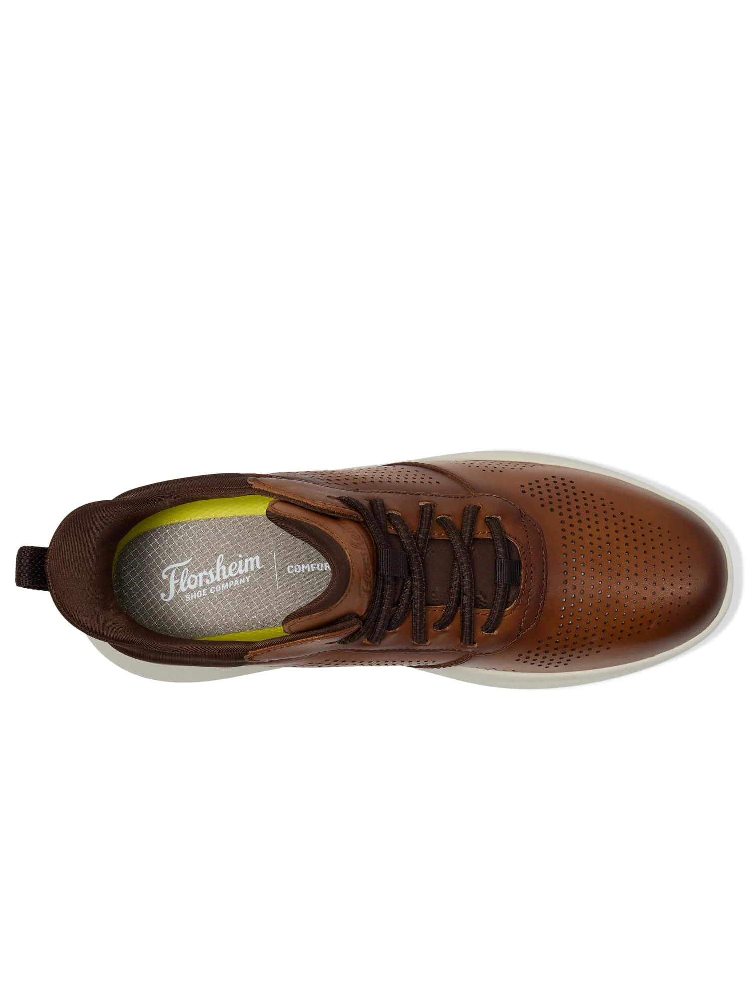 Туфли Florsheim Fleet Perf Toe Elastic Lace Sneakers — изображение 2 из 7, коричневый