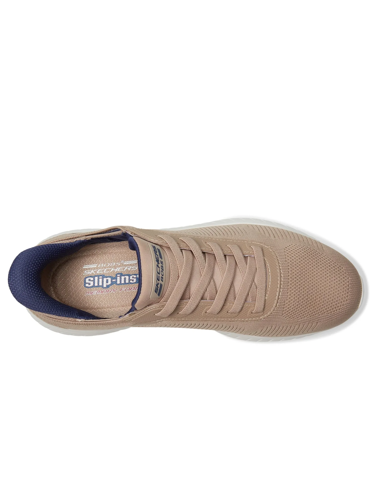 Кроссовки BOBS from SKECHERS Hands Free Slip-Ins Squad Chaos - Solid Step — изображение 2 из 7, серо-коричневый