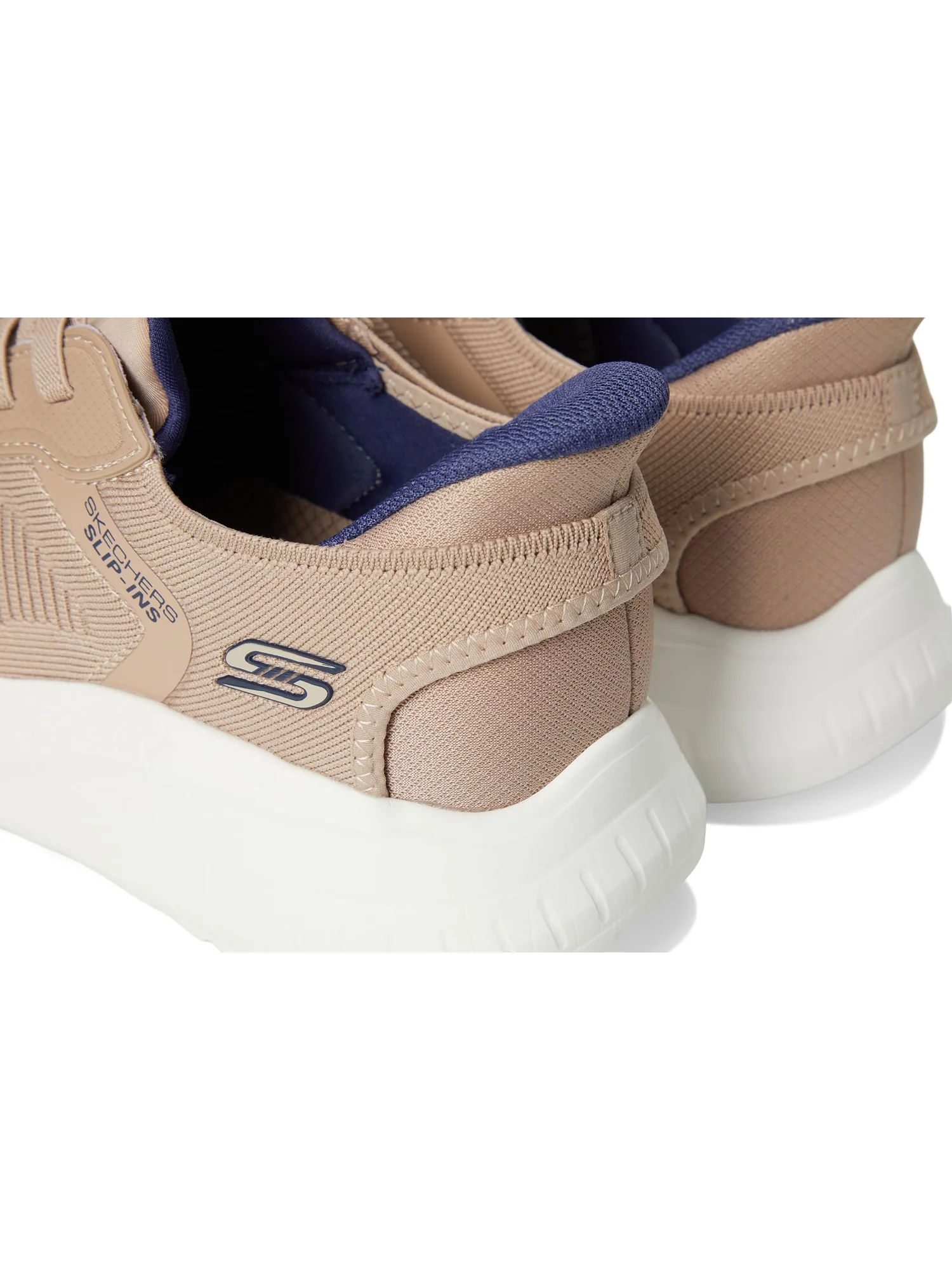 Кроссовки BOBS from SKECHERS Hands Free Slip-Ins Squad Chaos - Solid Step — изображение 6 из 7, серо-коричневый